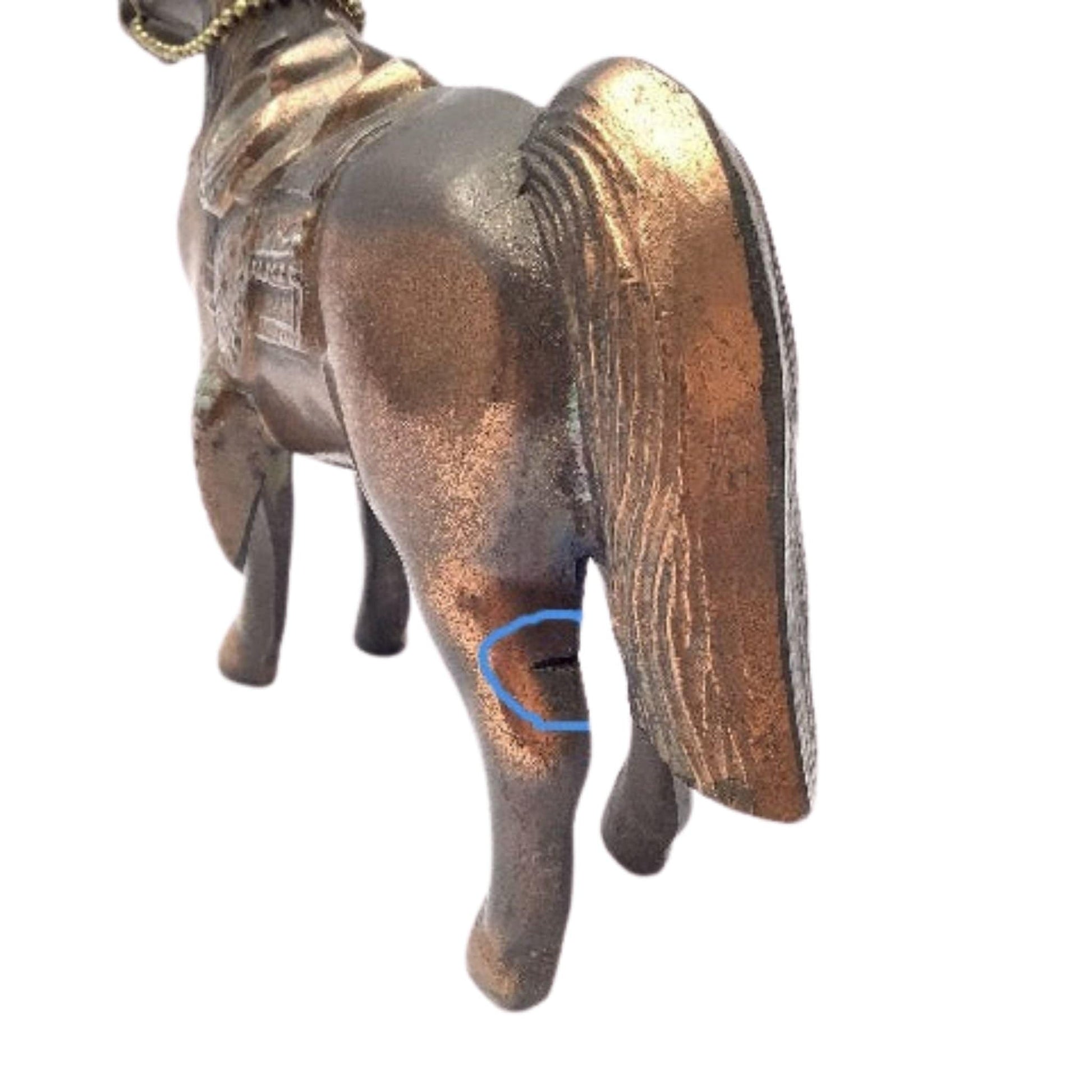Vintage Horse Figurines Metal / Copper / Vintage 1940s