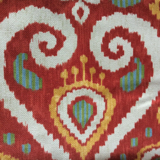Vintage Ikat Style Fabric