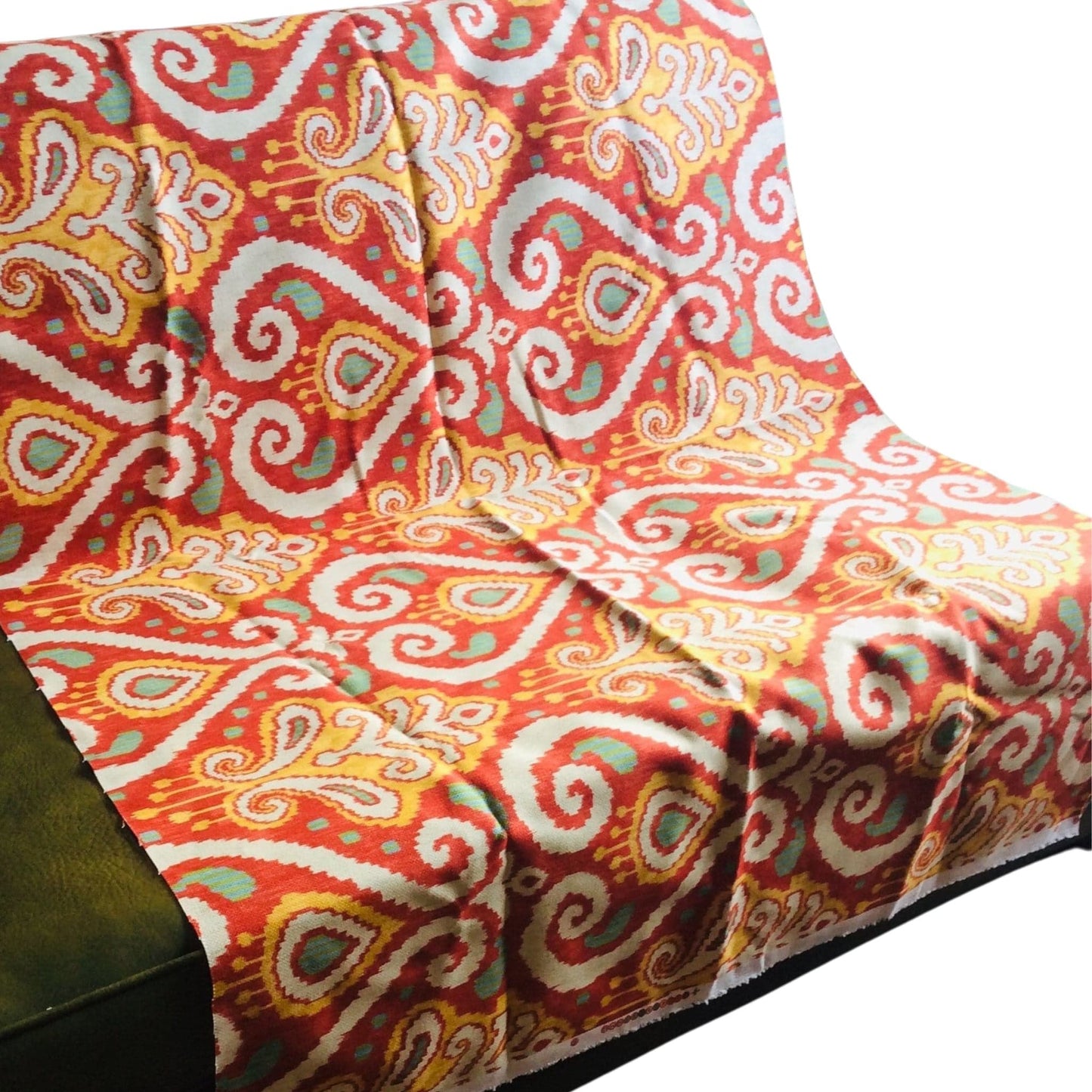 Vintage Ikat Style Fabric