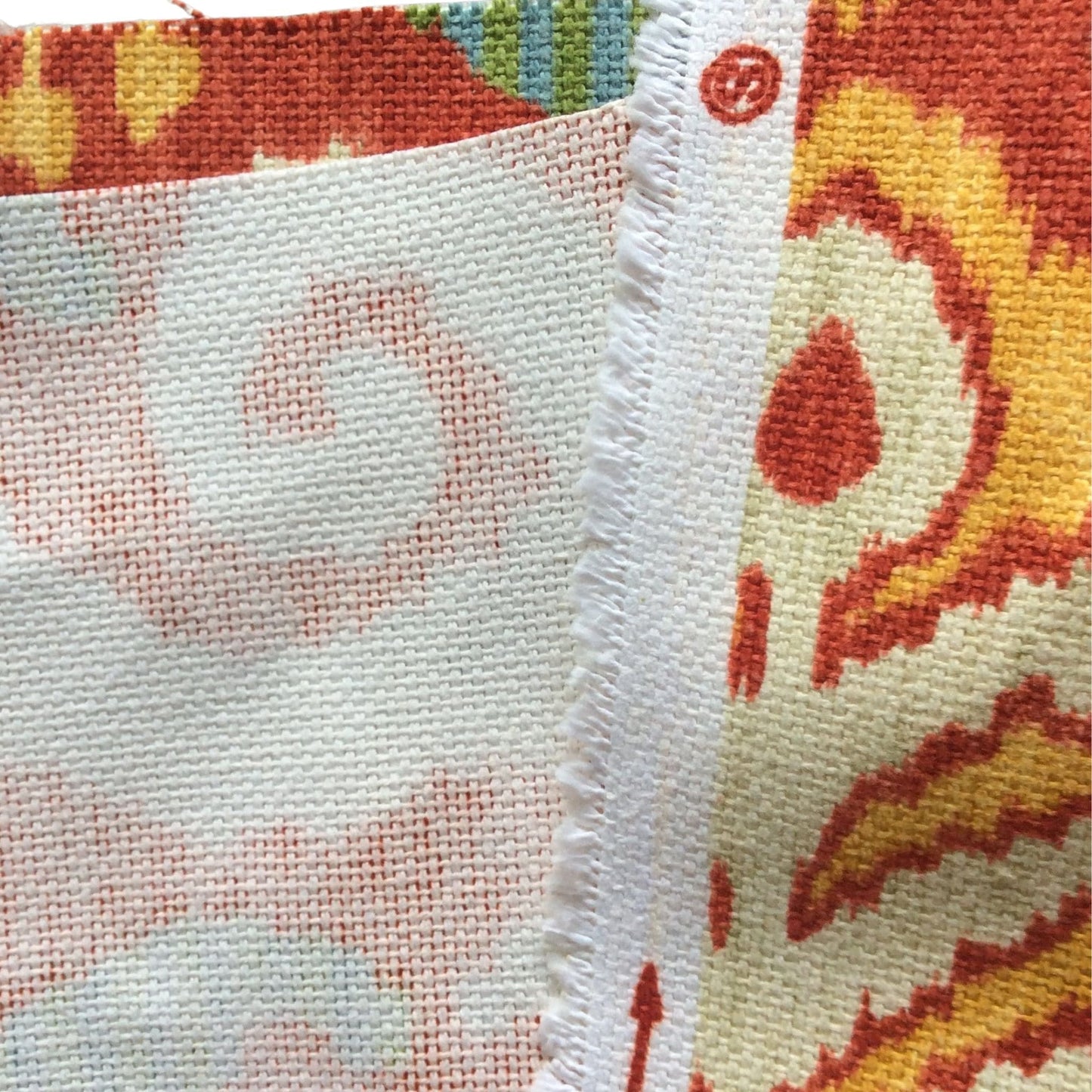 Vintage Ikat Style Fabric