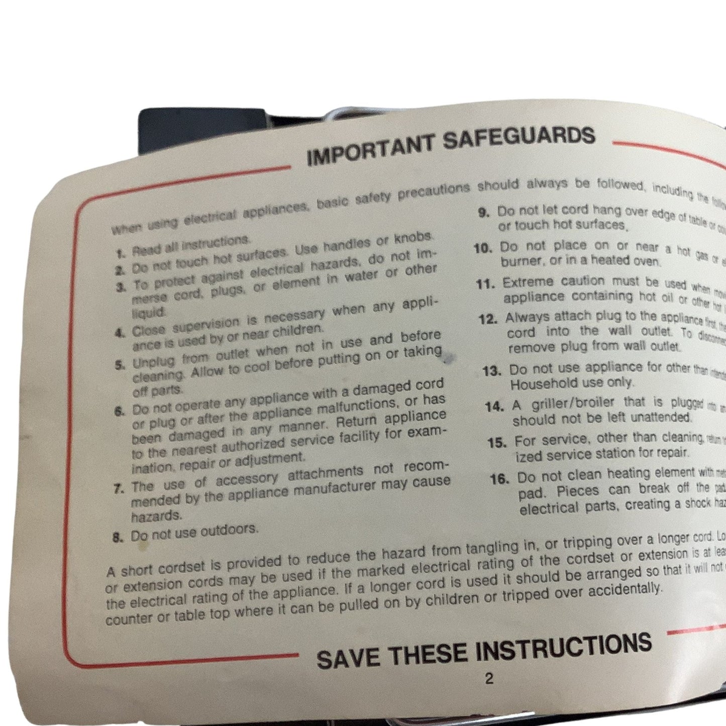 Vintage Indoor Grill