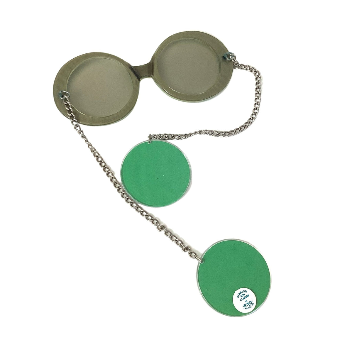 Label view of vintage Je Dol Chain Sunglasses