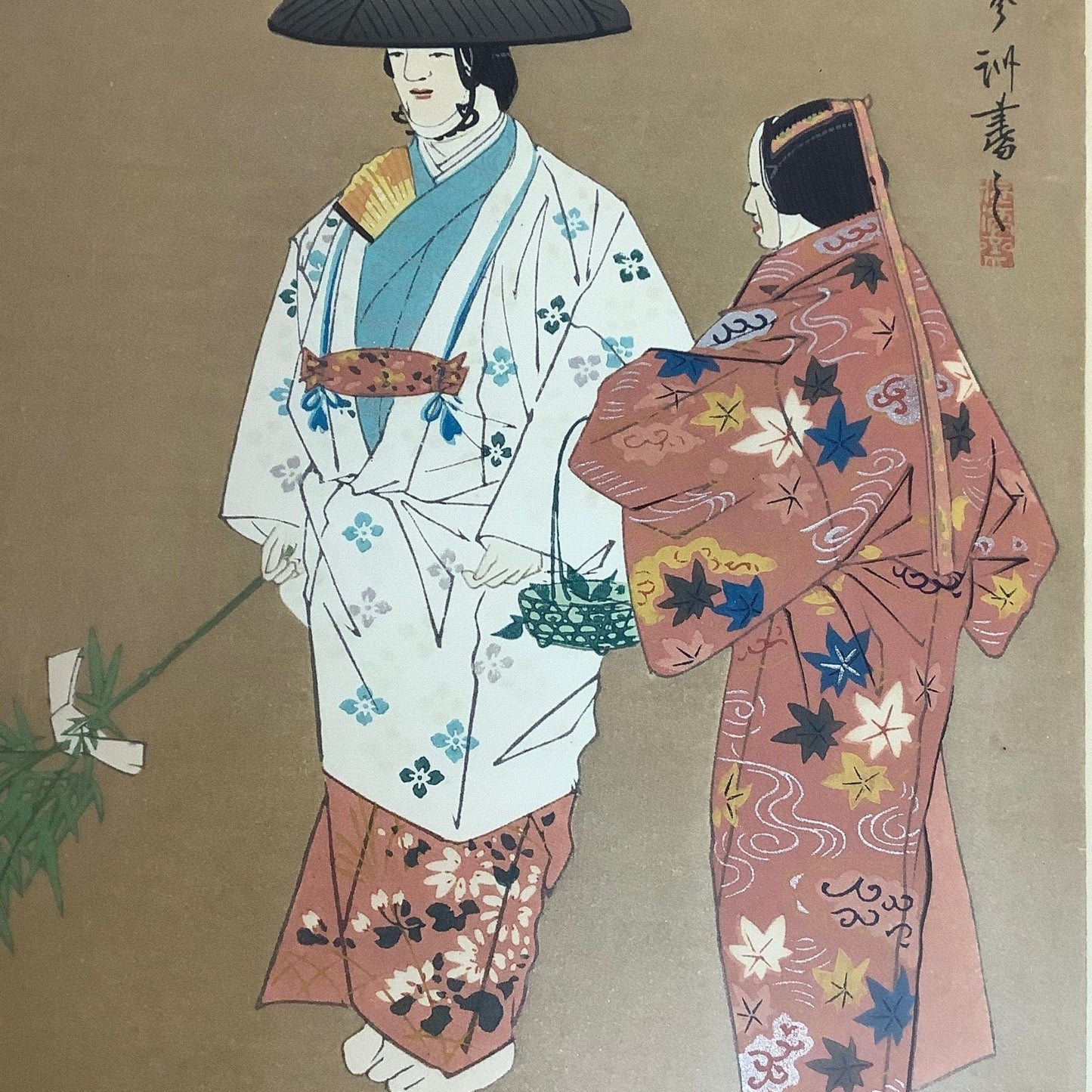 Vintage Kabuki Wall Art
