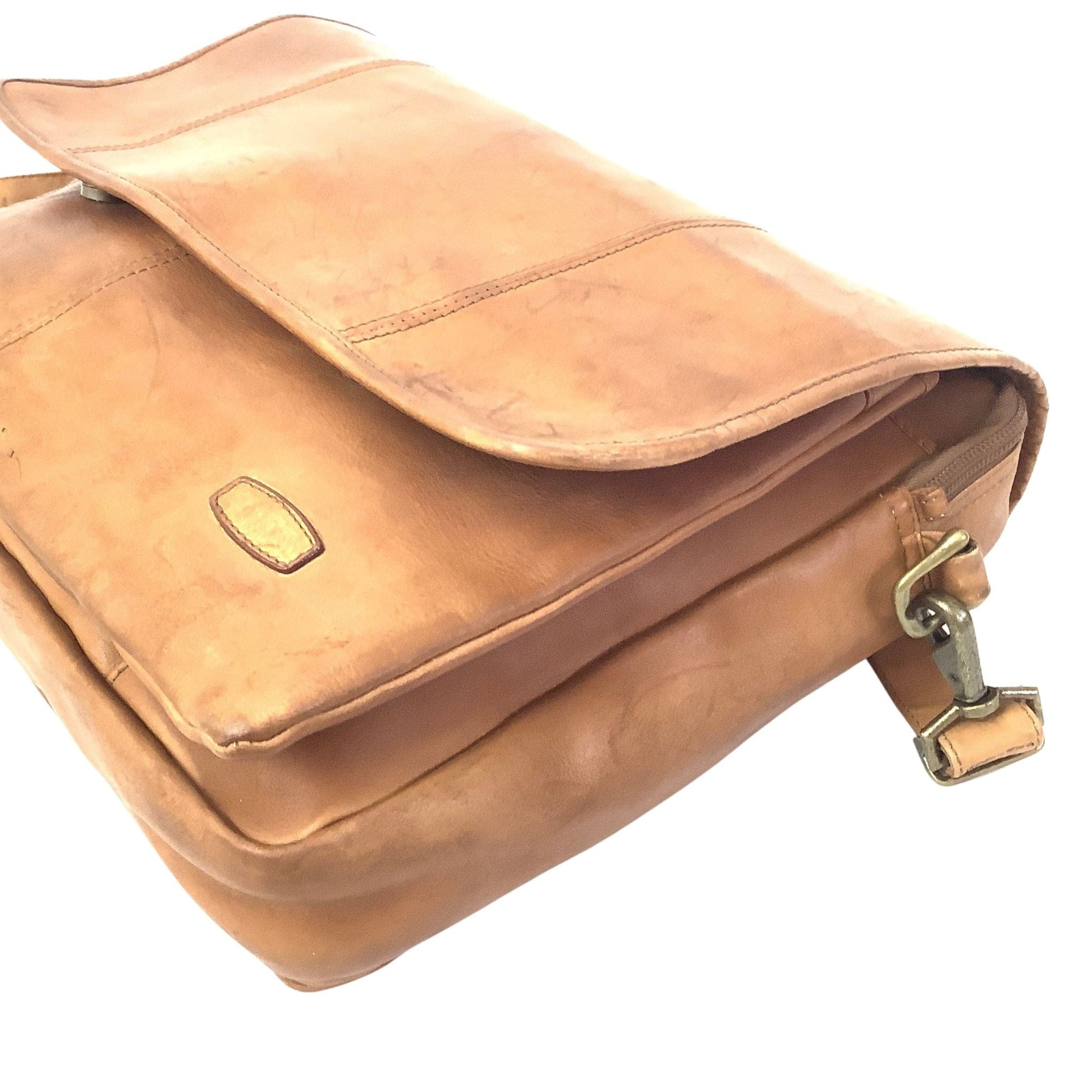 Vintage Leather Briefcase Tan / Leather / Classic