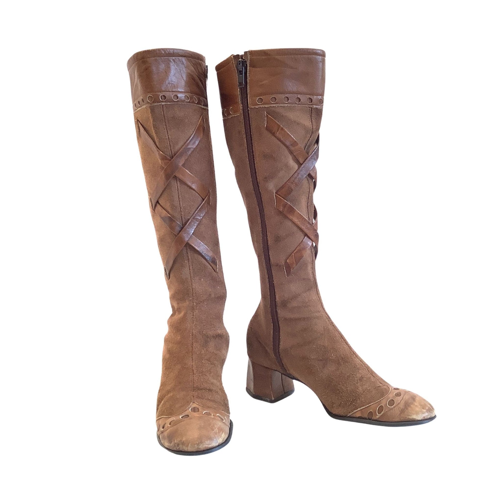 Vintage Leather GoGo Boots