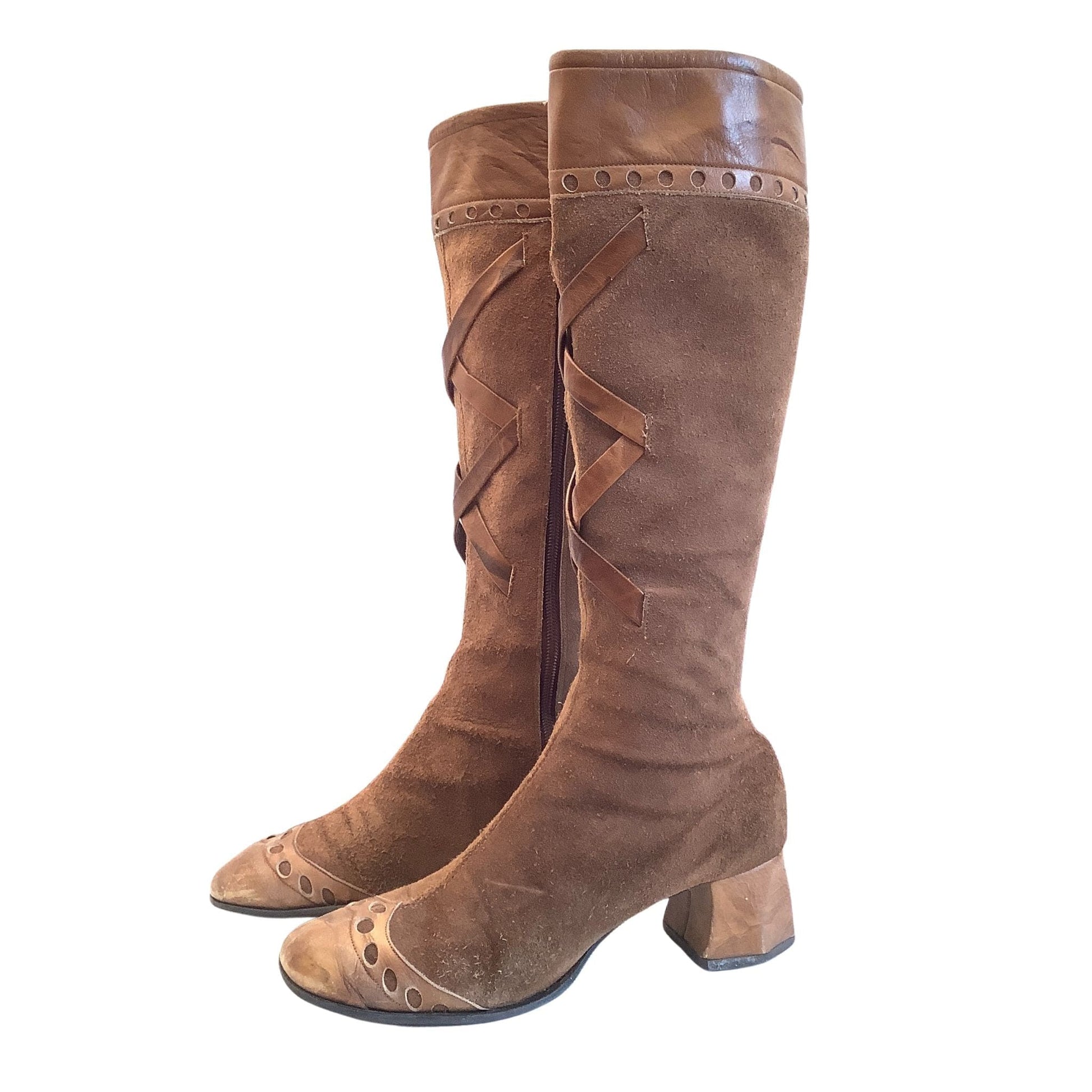 Vintage Leather GoGo Boots