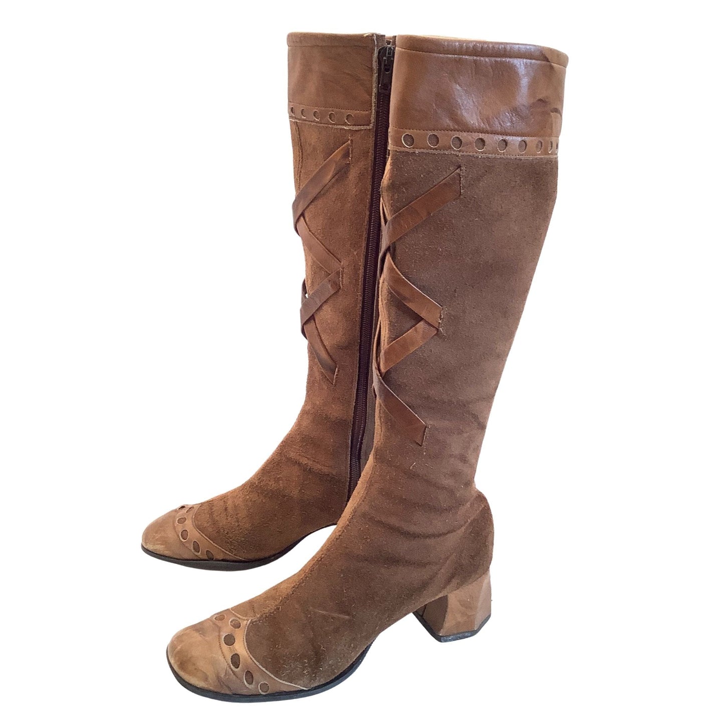 Vintage Leather GoGo Boots