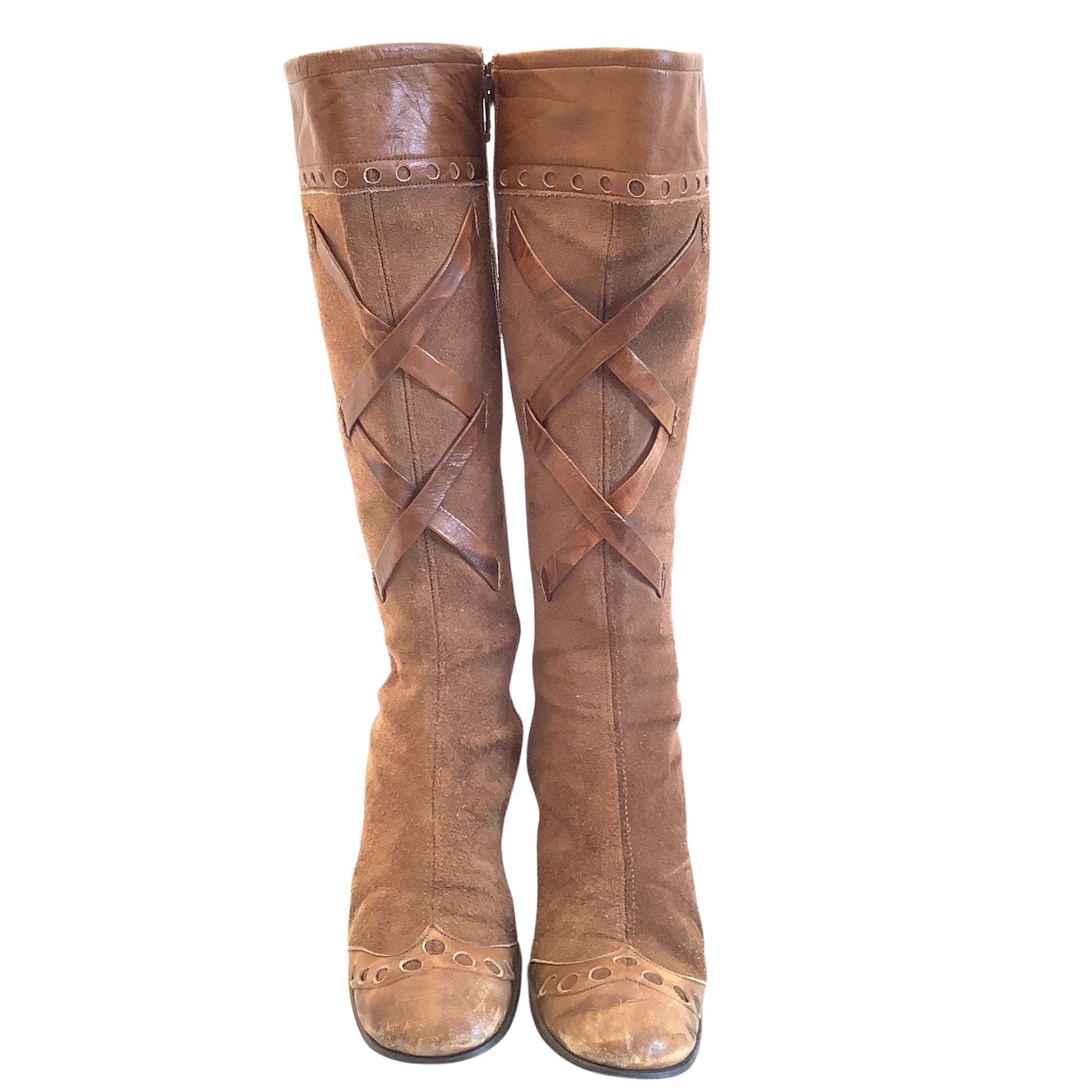 Vintage Leather GoGo Boots