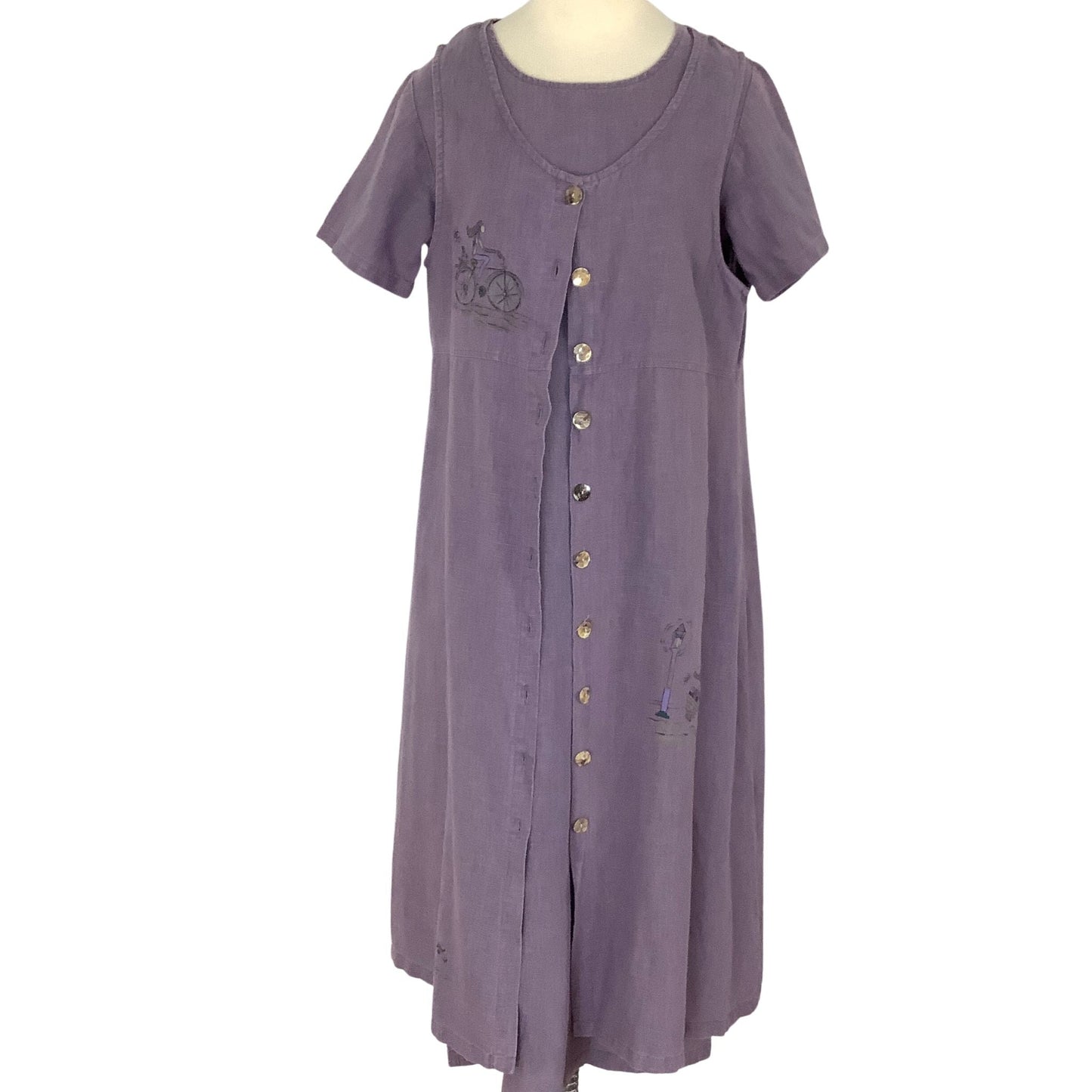 Vintage Linen Dress Outfit
