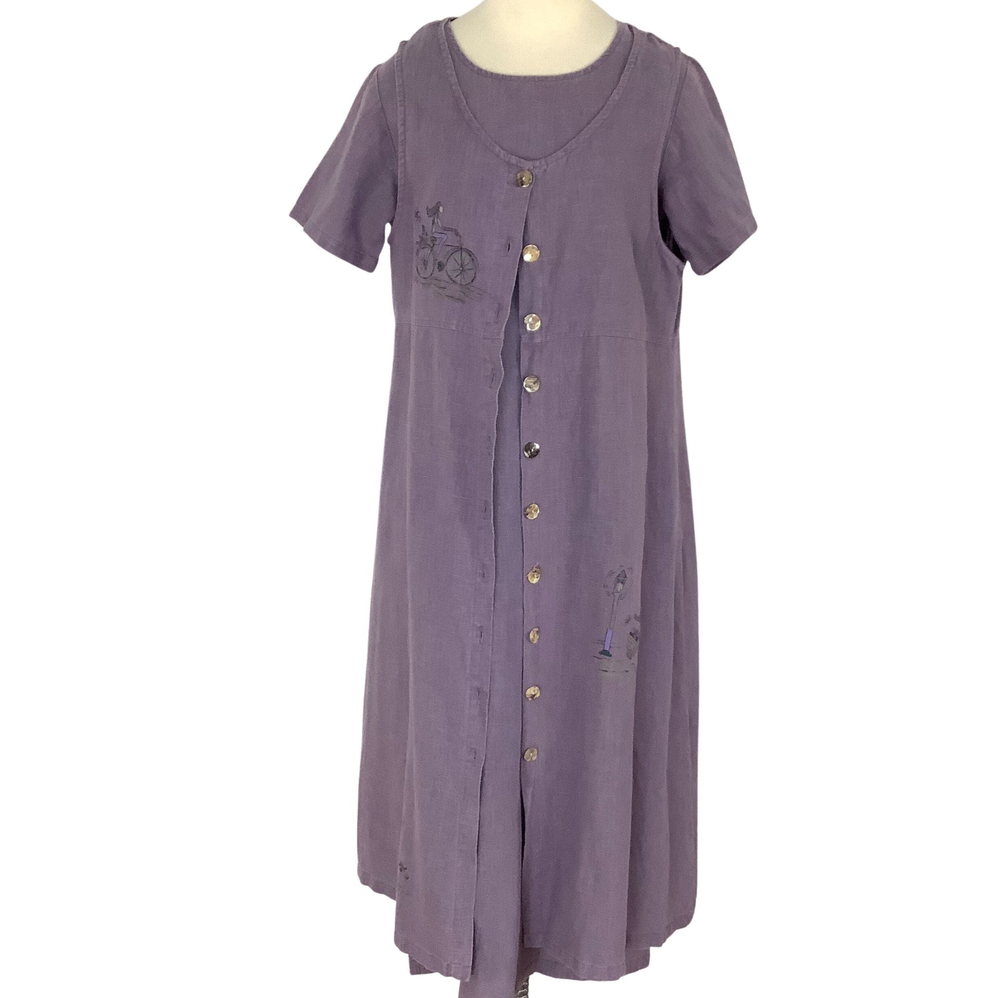 Vintage Linen Dress Outfit