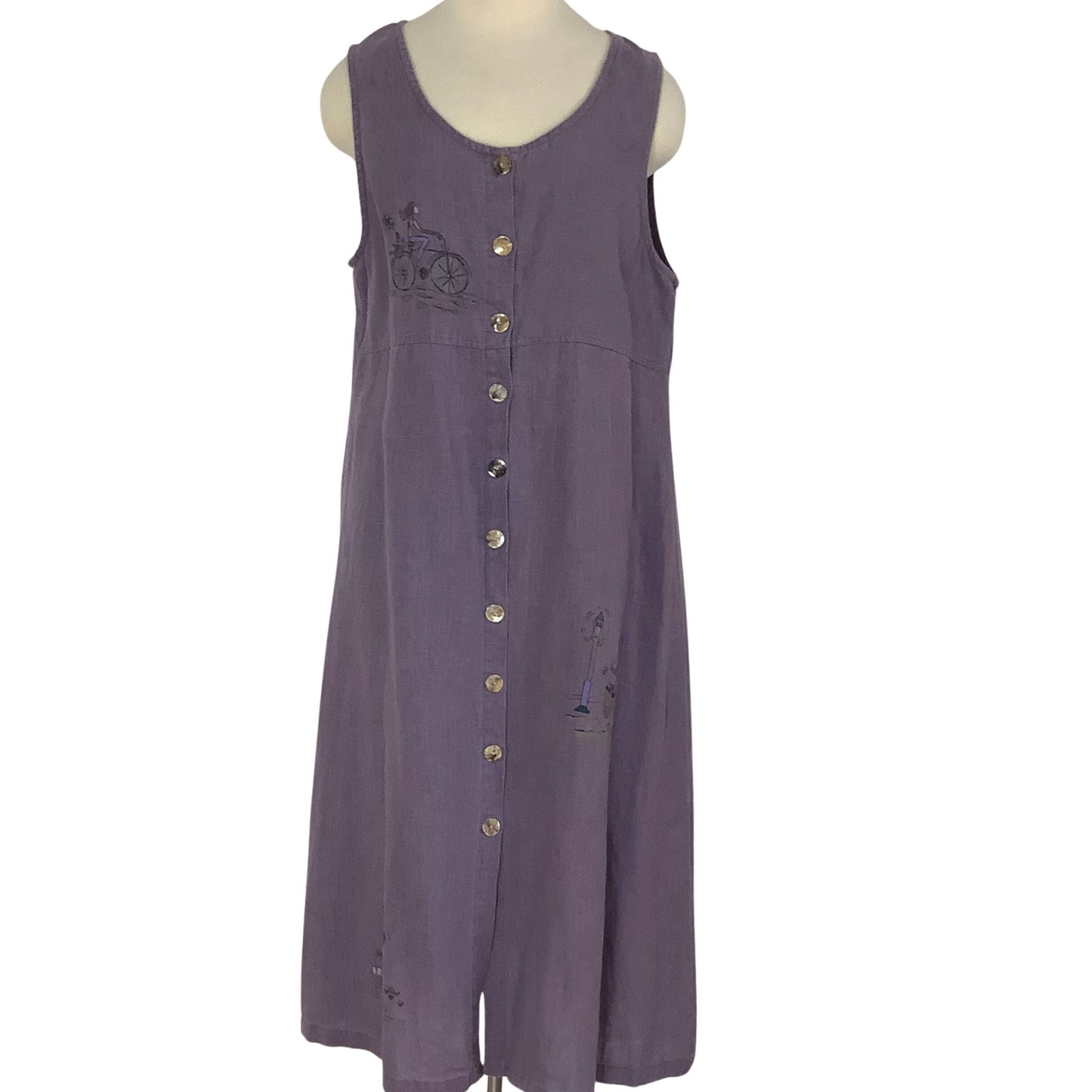 Vintage Linen Dress Outfit
