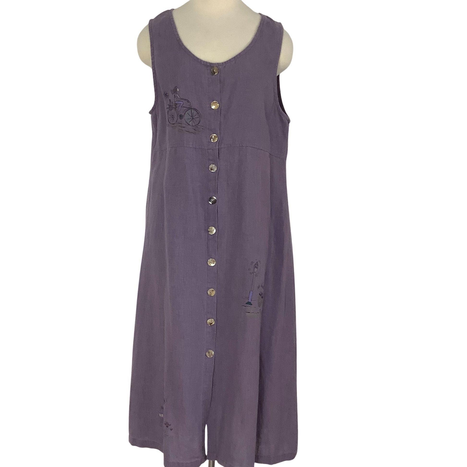 Vintage Linen Dress Outfit