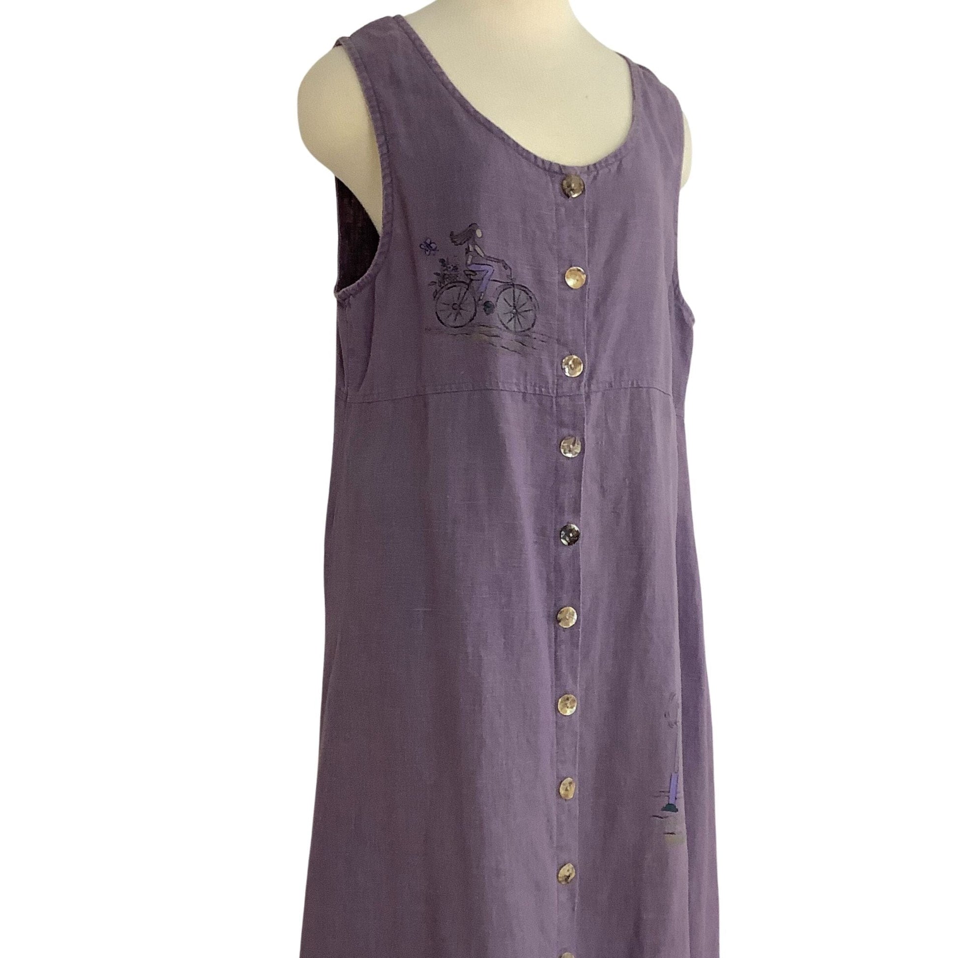 Vintage Linen Dress Outfit