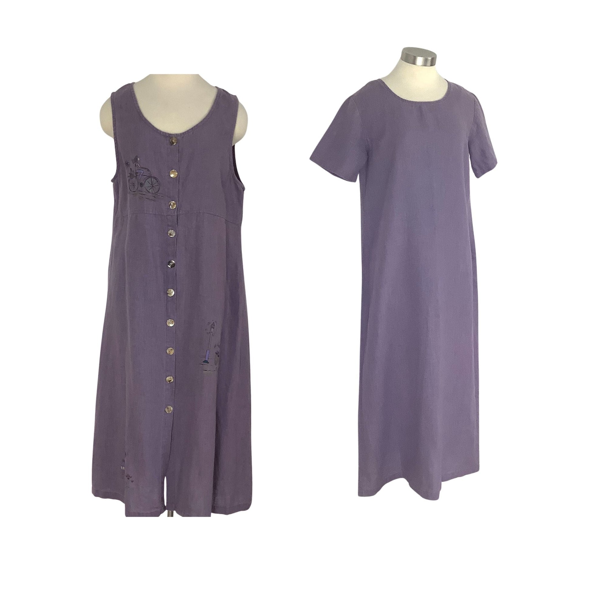 Vintage Linen Dress Outfit