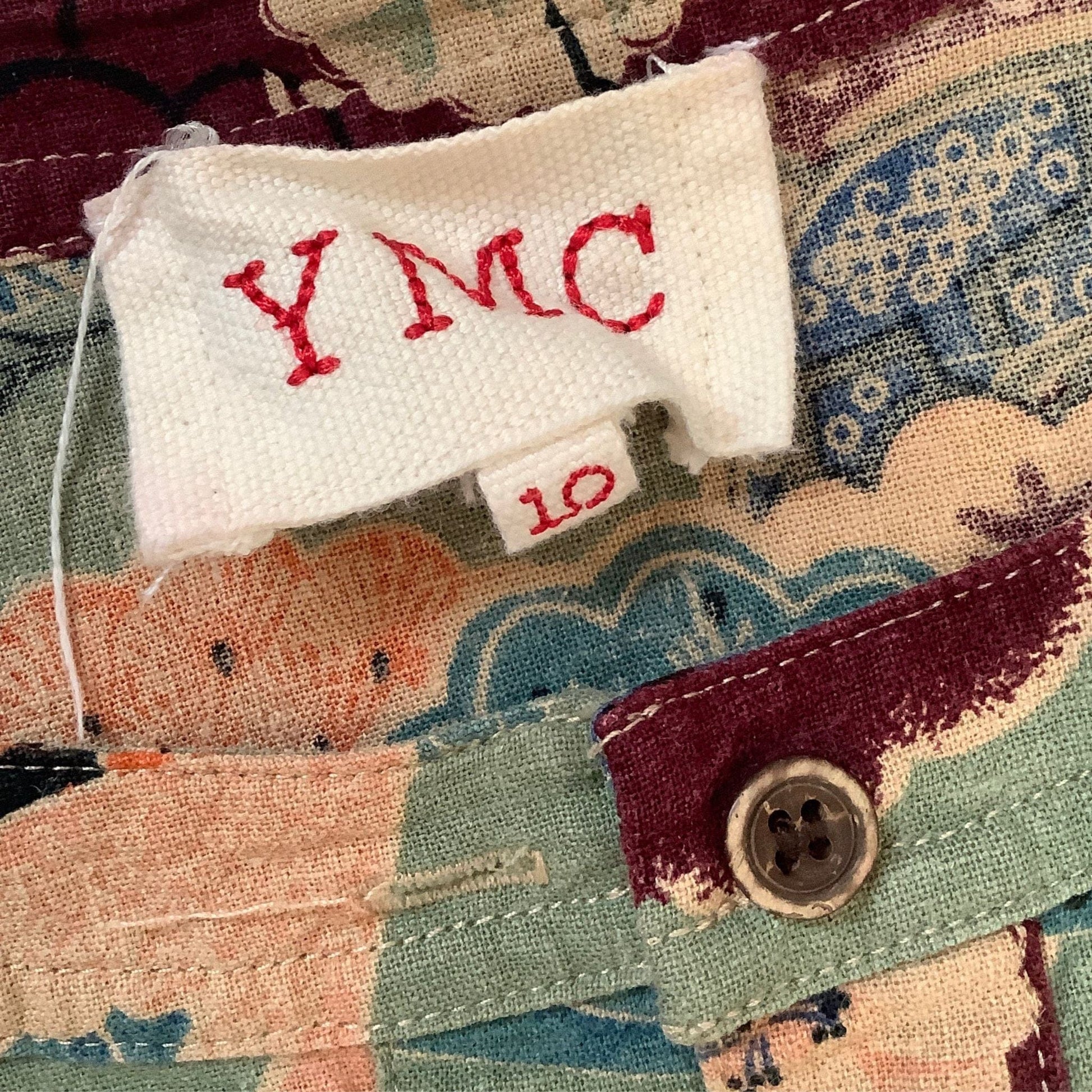 Vintage Linen Floral Tunic - YMC | Multicolor Asian Pattern