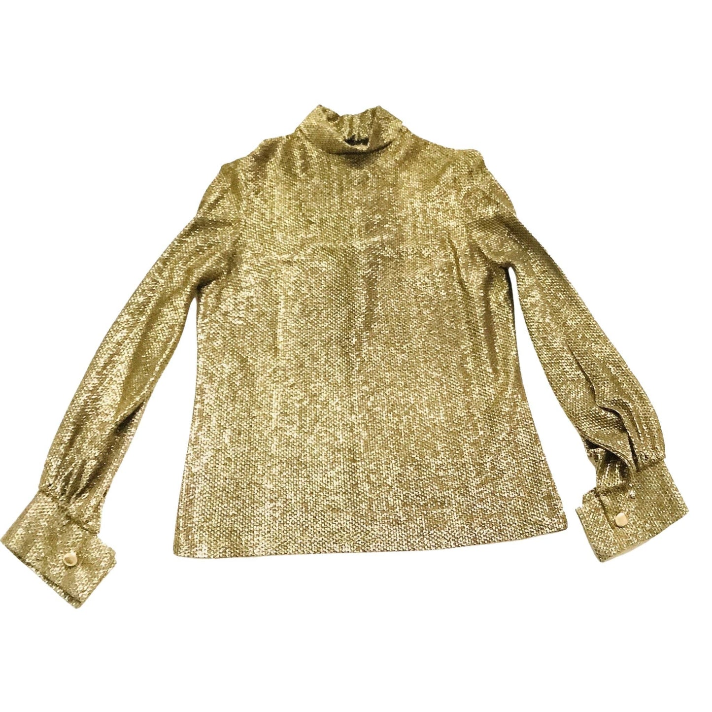 Vintage Metallic Gold Top Small / Gold / Vintage 1960s