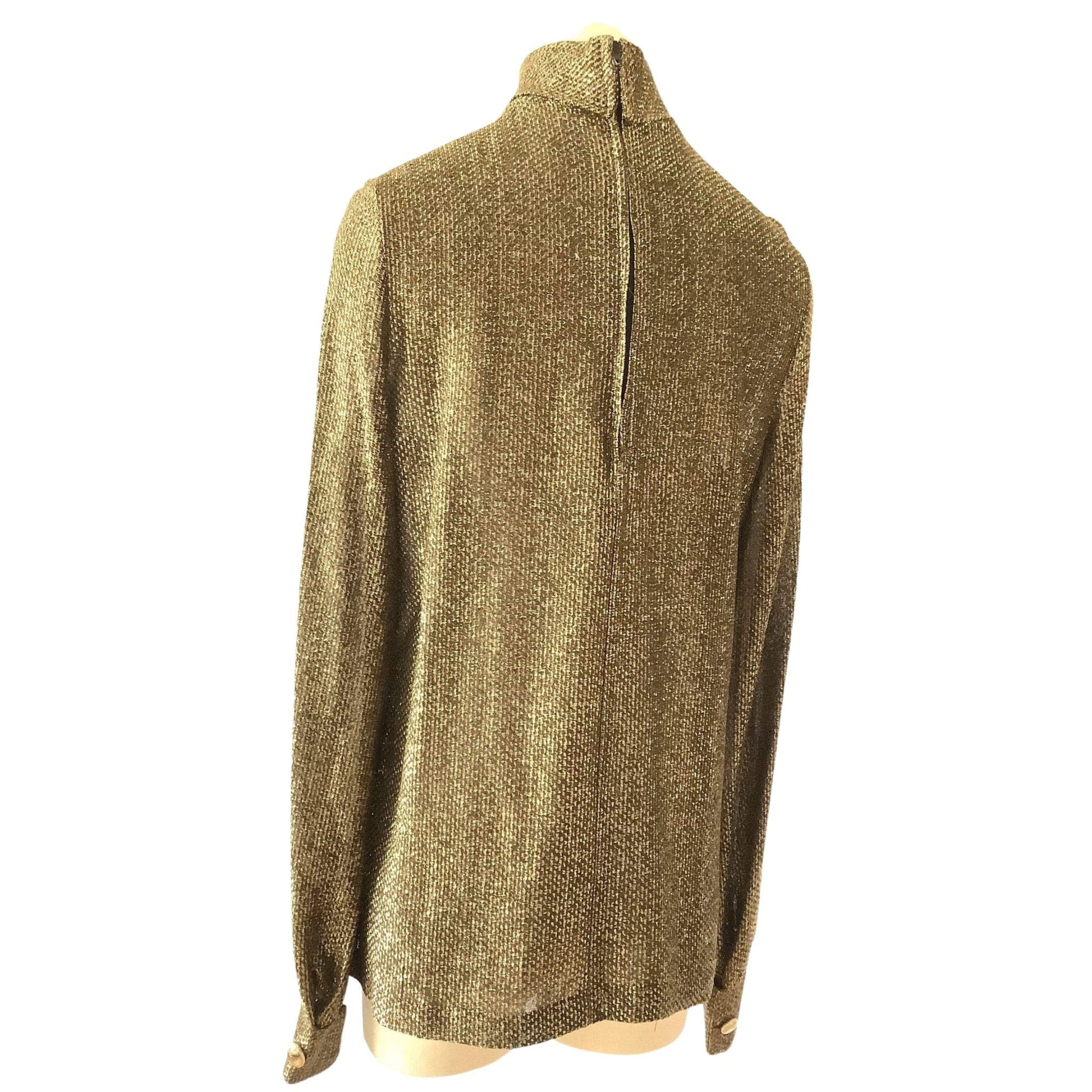 Vintage Metallic Gold Top Small / Gold / Vintage 1960s