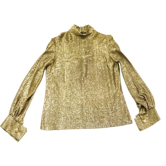 Vintage Metallic Gold Top - Authentic GoGo Fashion