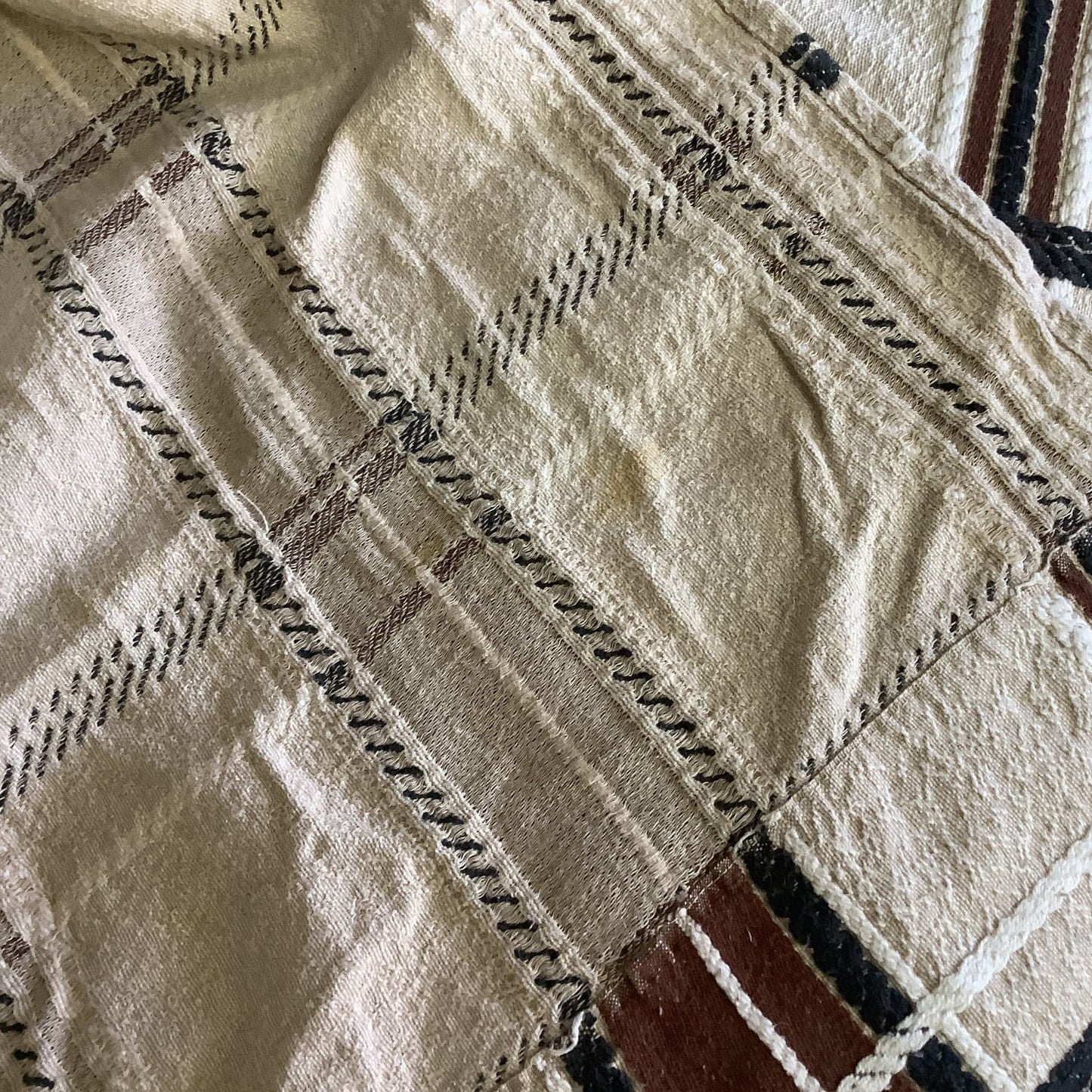Vintage Plaid Bedspread - Cabin Southwest Decor