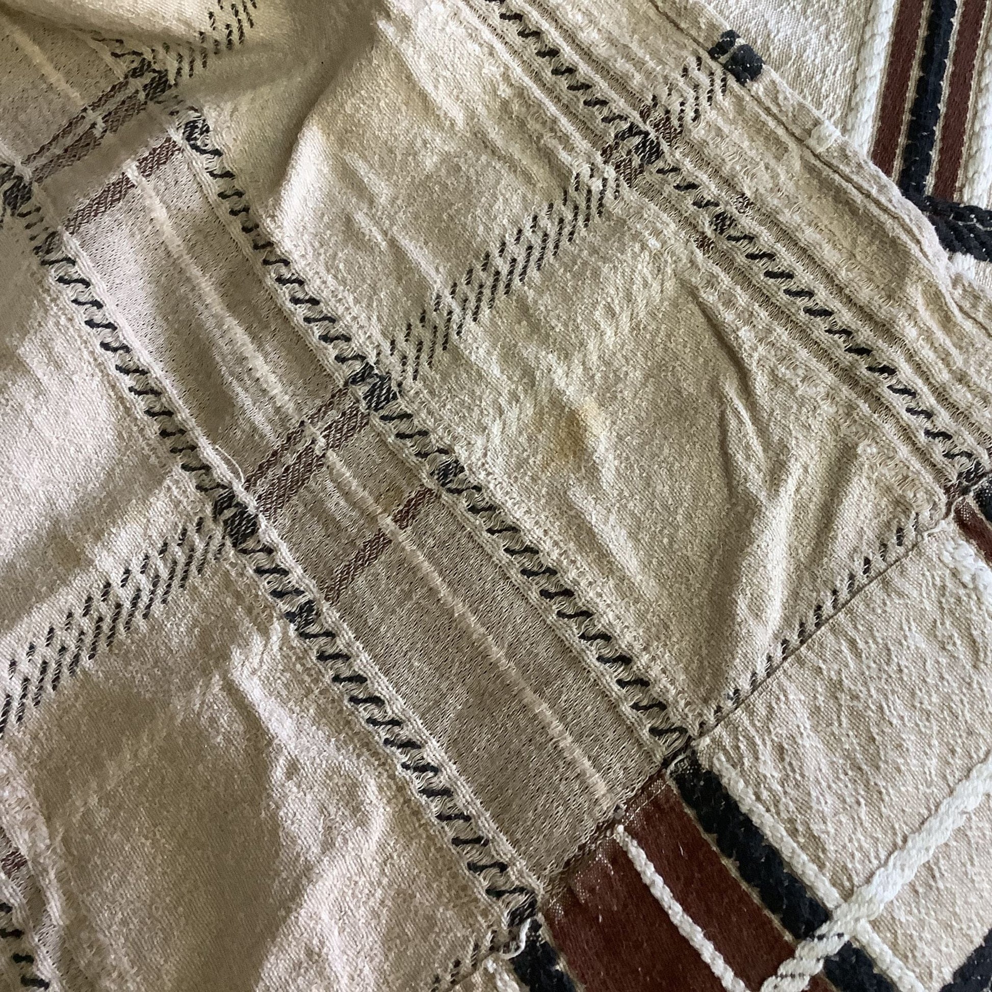 Vintage Plaid Bedspread - Cabin Southwest Decor