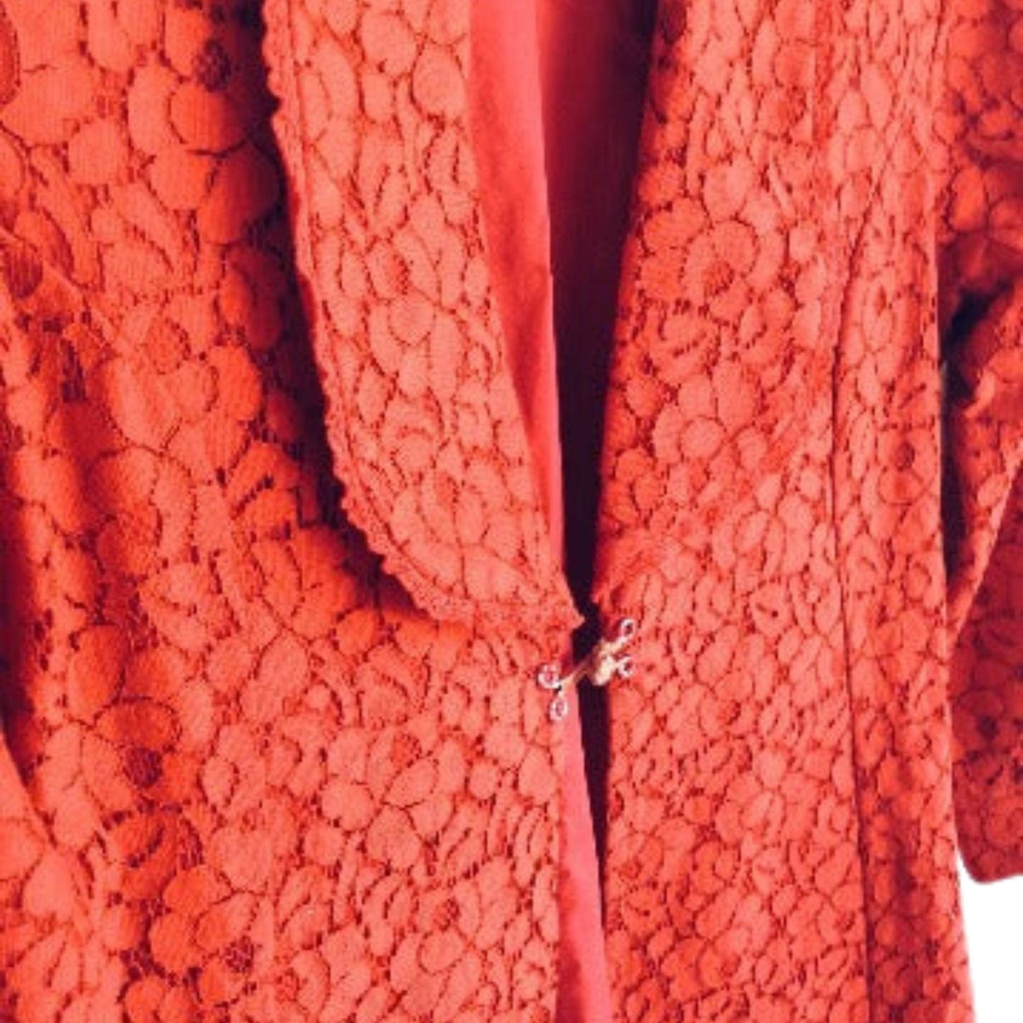 Vintage Red Lace Coat