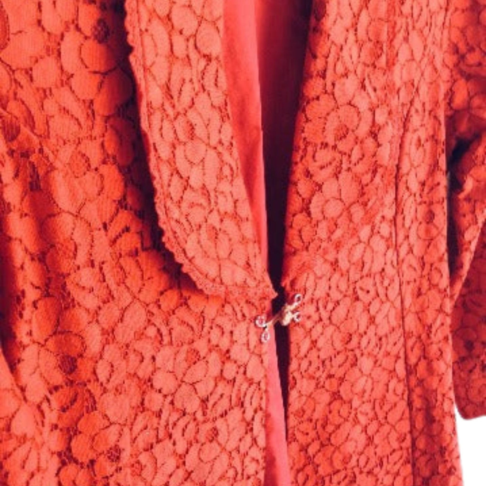 Vintage Red Lace Coat