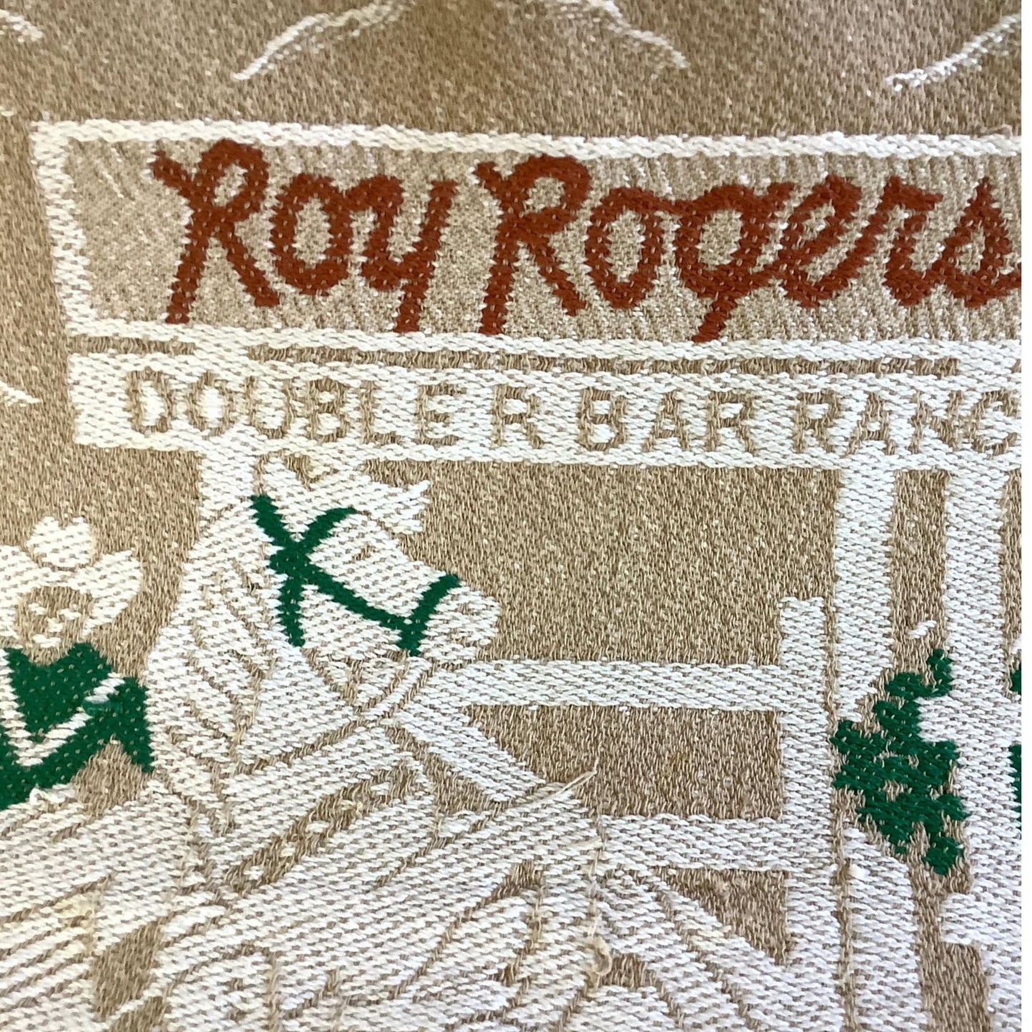Vintage Roy Rogers Blanket Multi / Cotton / Vintage 1950s