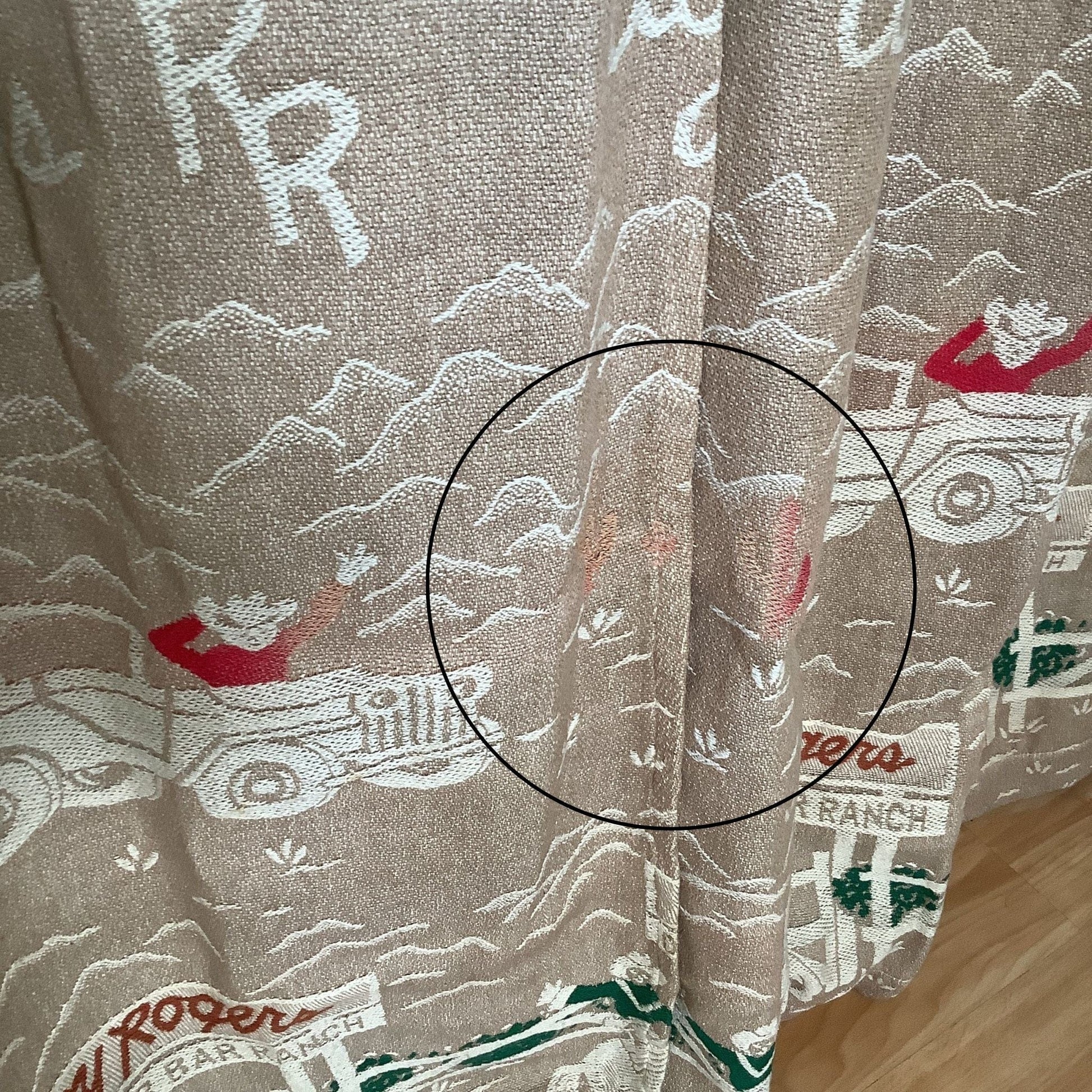 Vintage Roy Rogers Curtains Multi / Cotton / Vintage 1950s