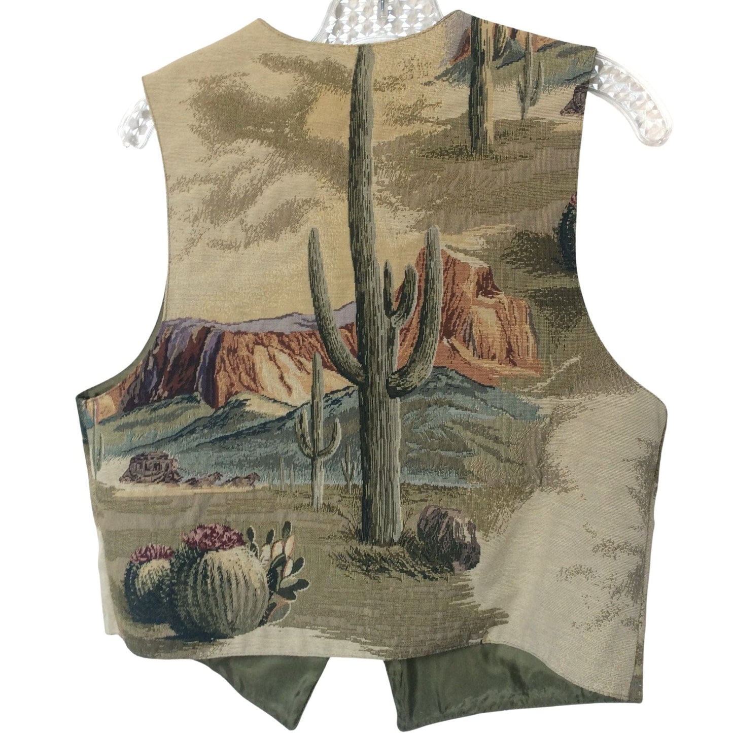 Saguaro Cactus Vest Small / Multi / Vintage 1990s