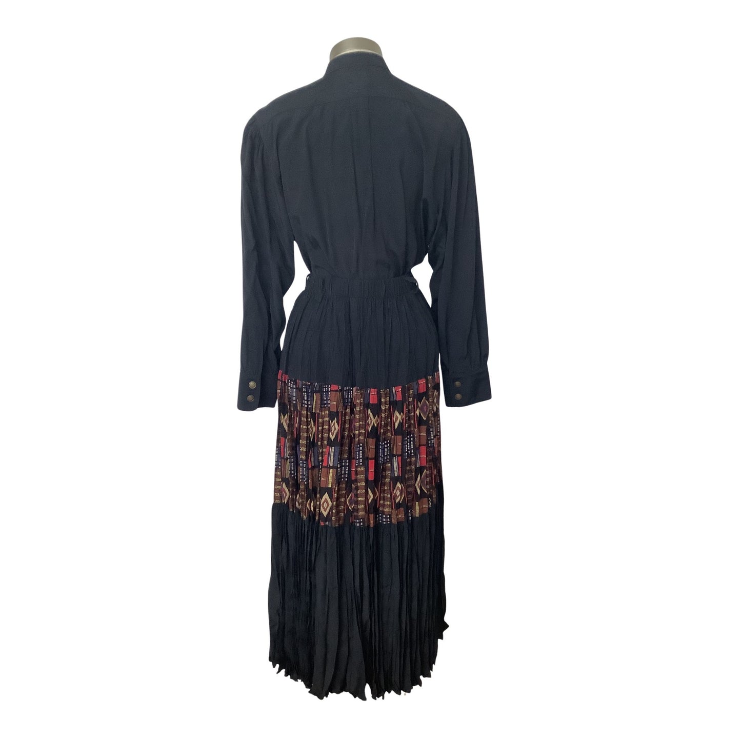 Vintage 1980s Sherry Holt Skirt Outfit Back View