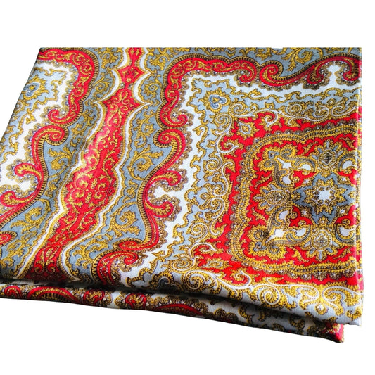 Vintage Silk Scarf Fabric Multi / Silk / Vintage 1980s