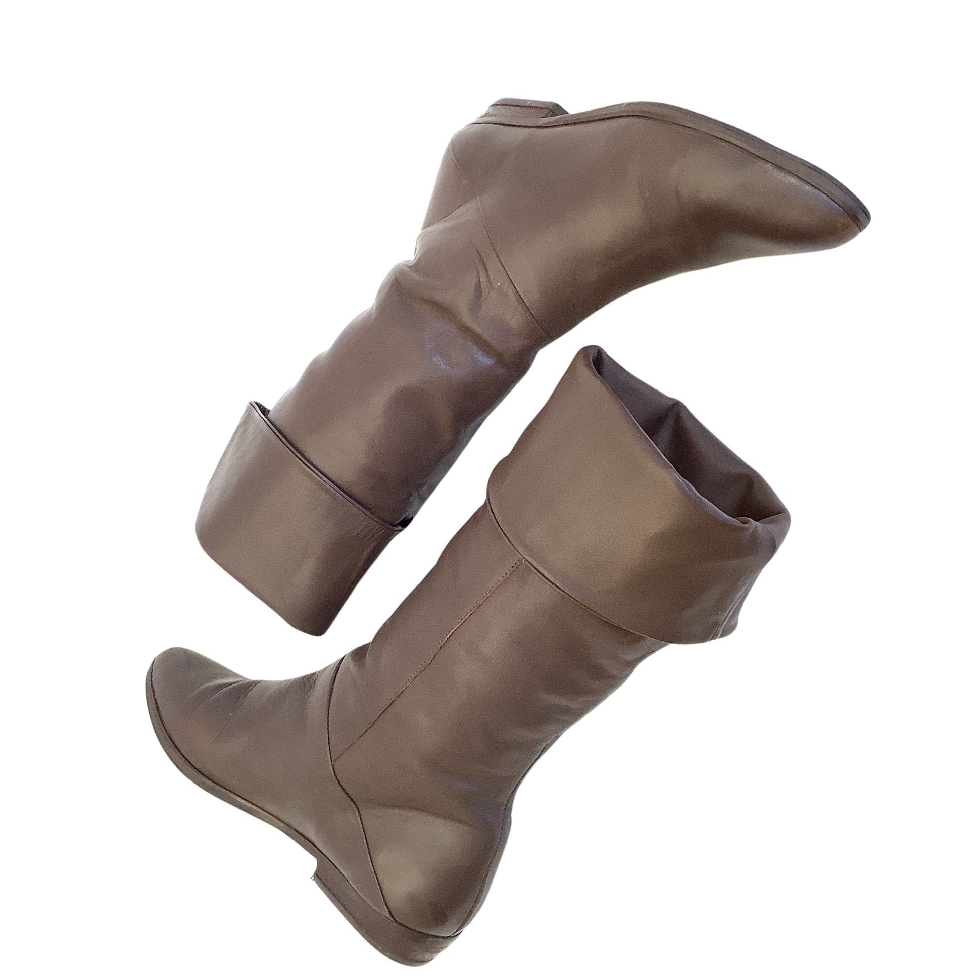 Vintage Slouchy Brown Boots