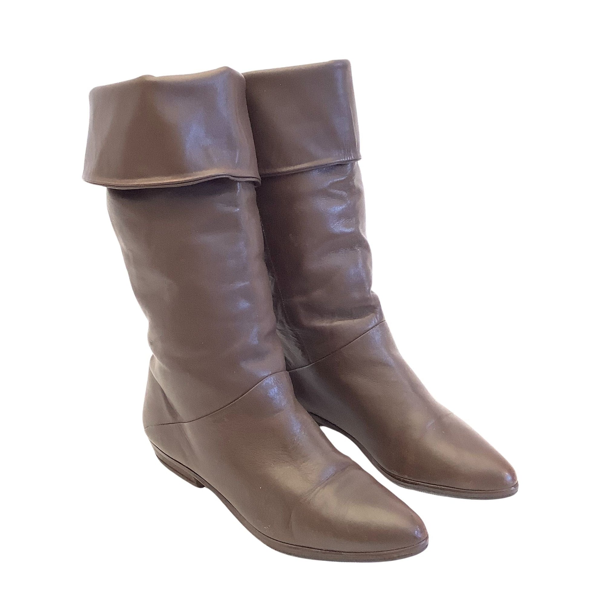 Vintage Slouchy Brown Boots