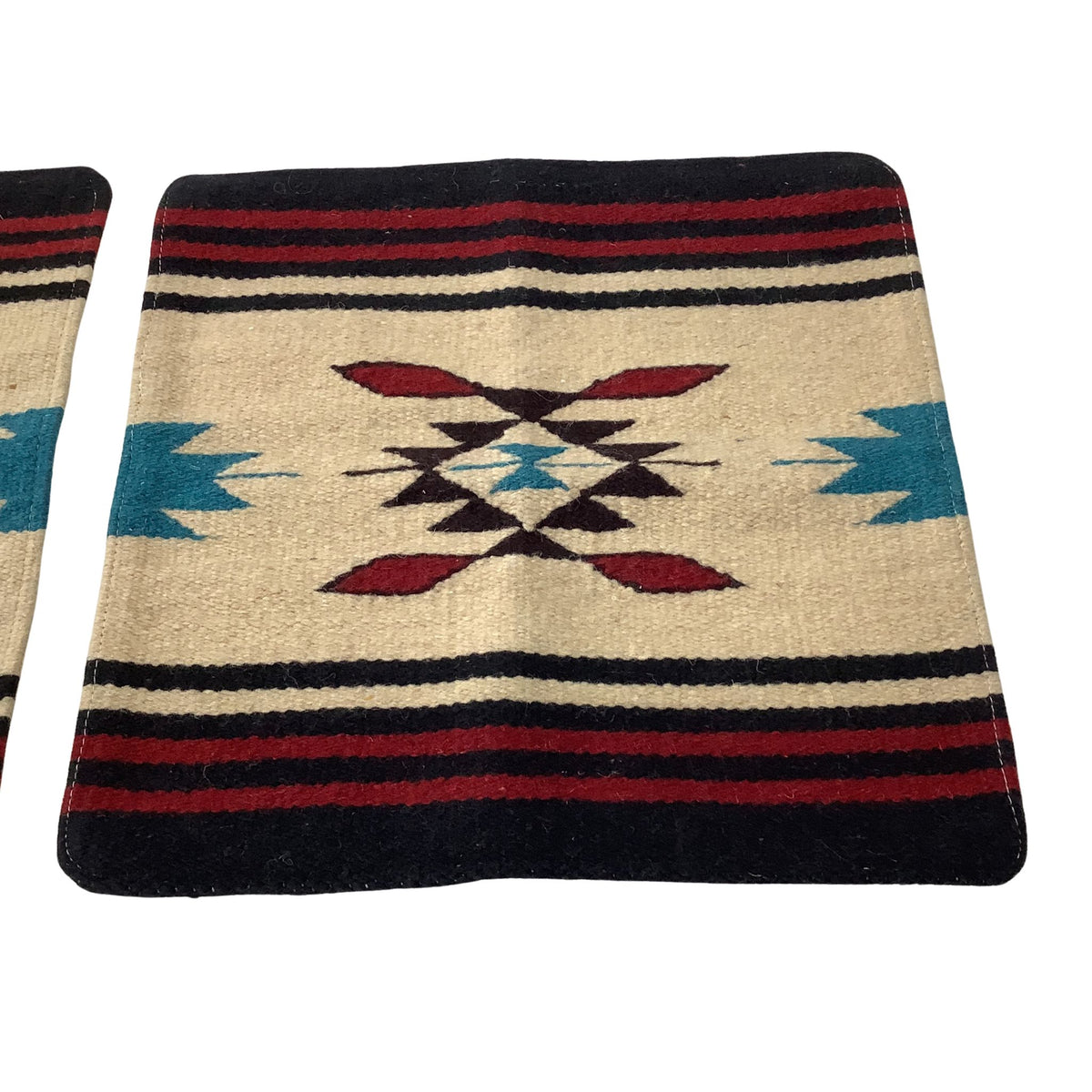Second Y2K Southwestern pillow cover showing the cotton back