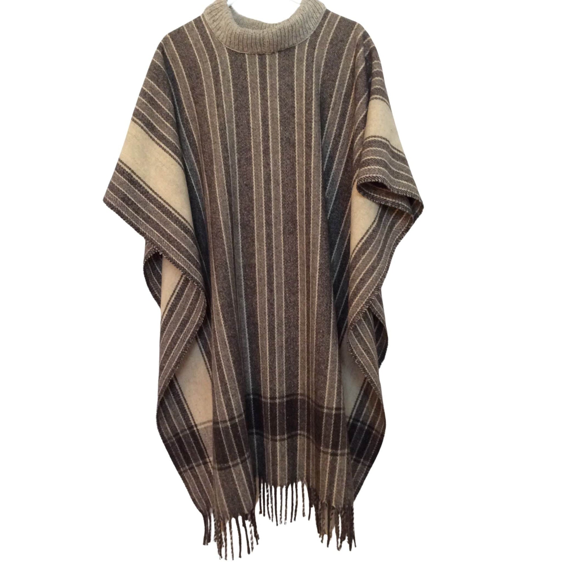 Vintage Striped Poncho