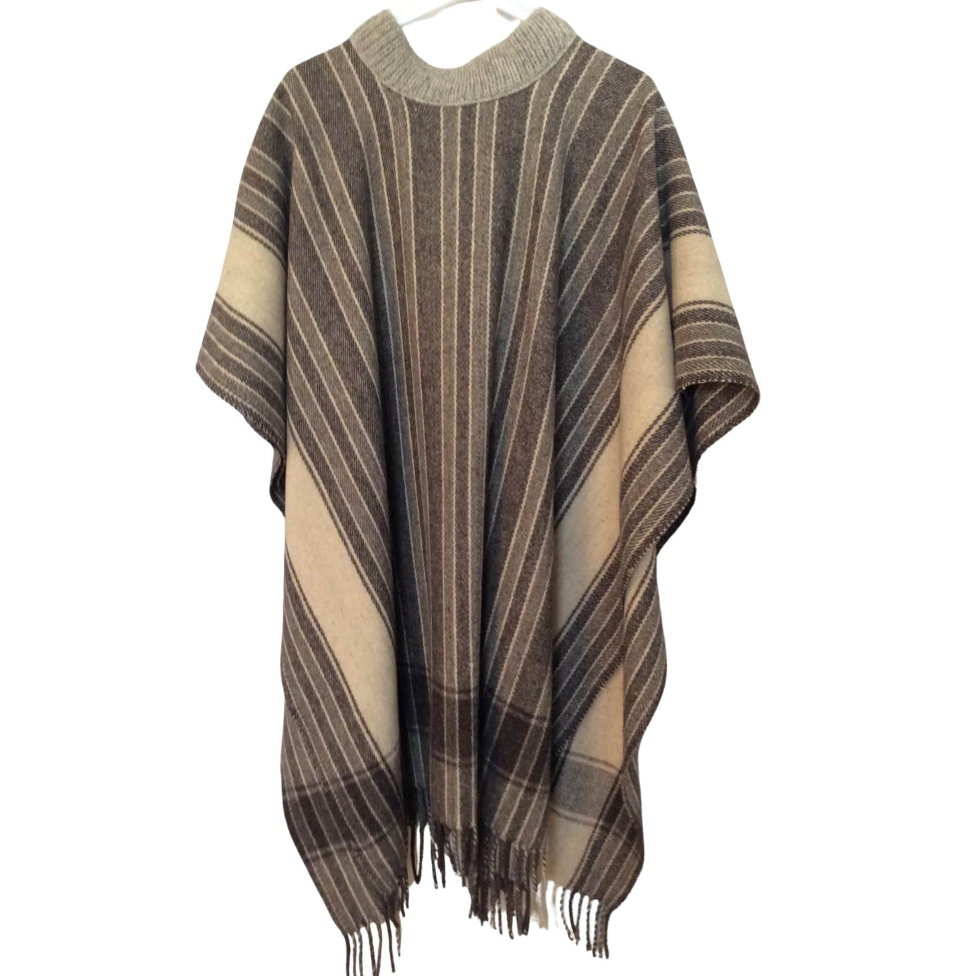 Vintage Striped Poncho