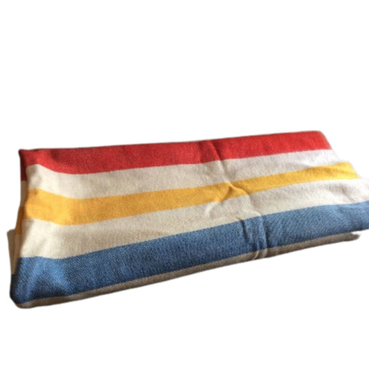 Vintage Striped Wool Blanket Multi / Wool / Vintage 1950s