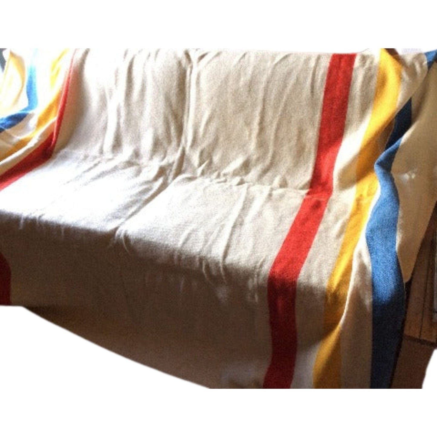 Vintage Striped Wool Blanket