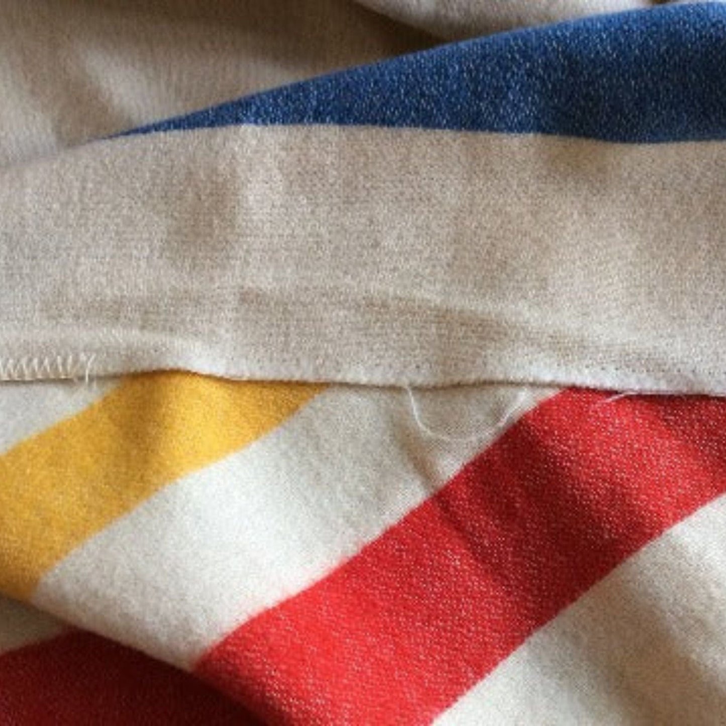 Vintage Striped Wool Blanket