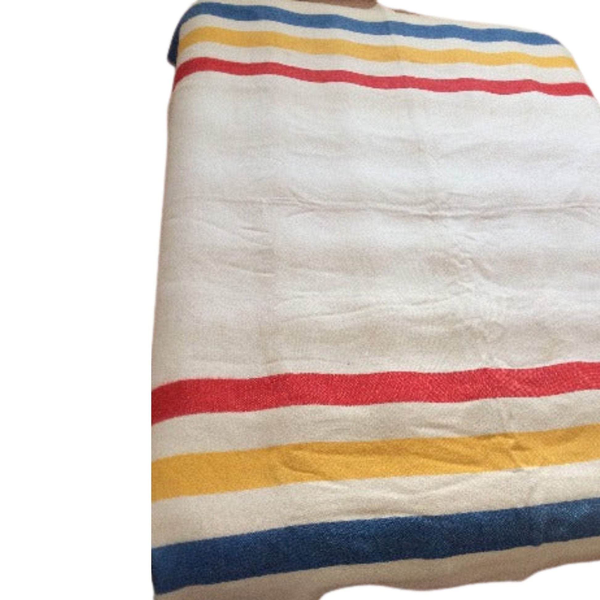 Vintage Striped Wool Blanket