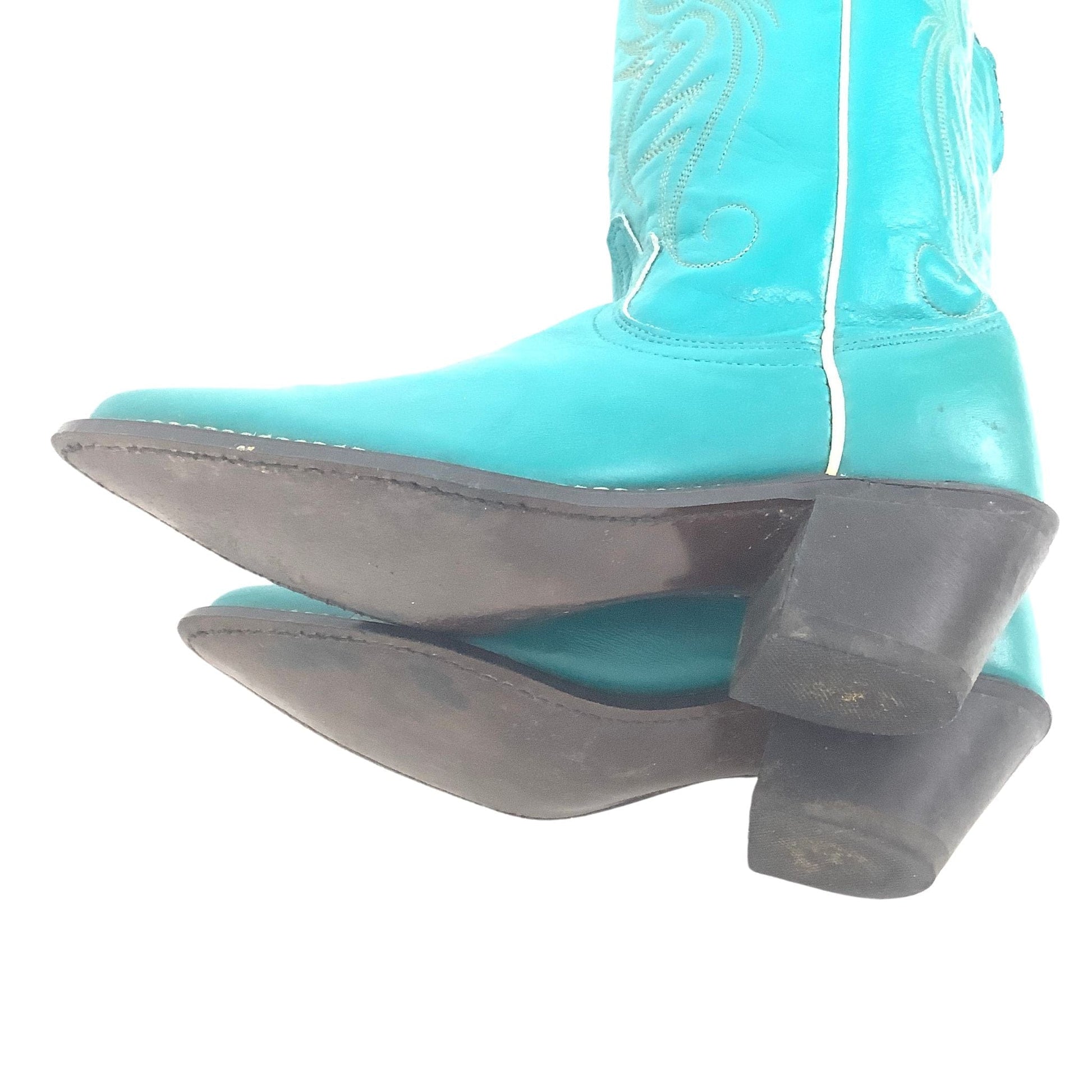Vintage Teal Cowboy Boots