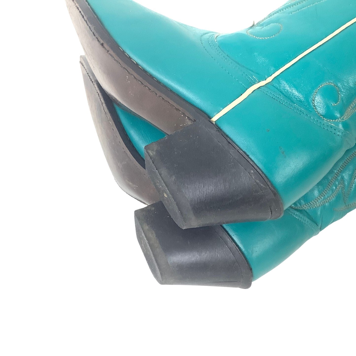 Vintage Teal Cowboy Boots