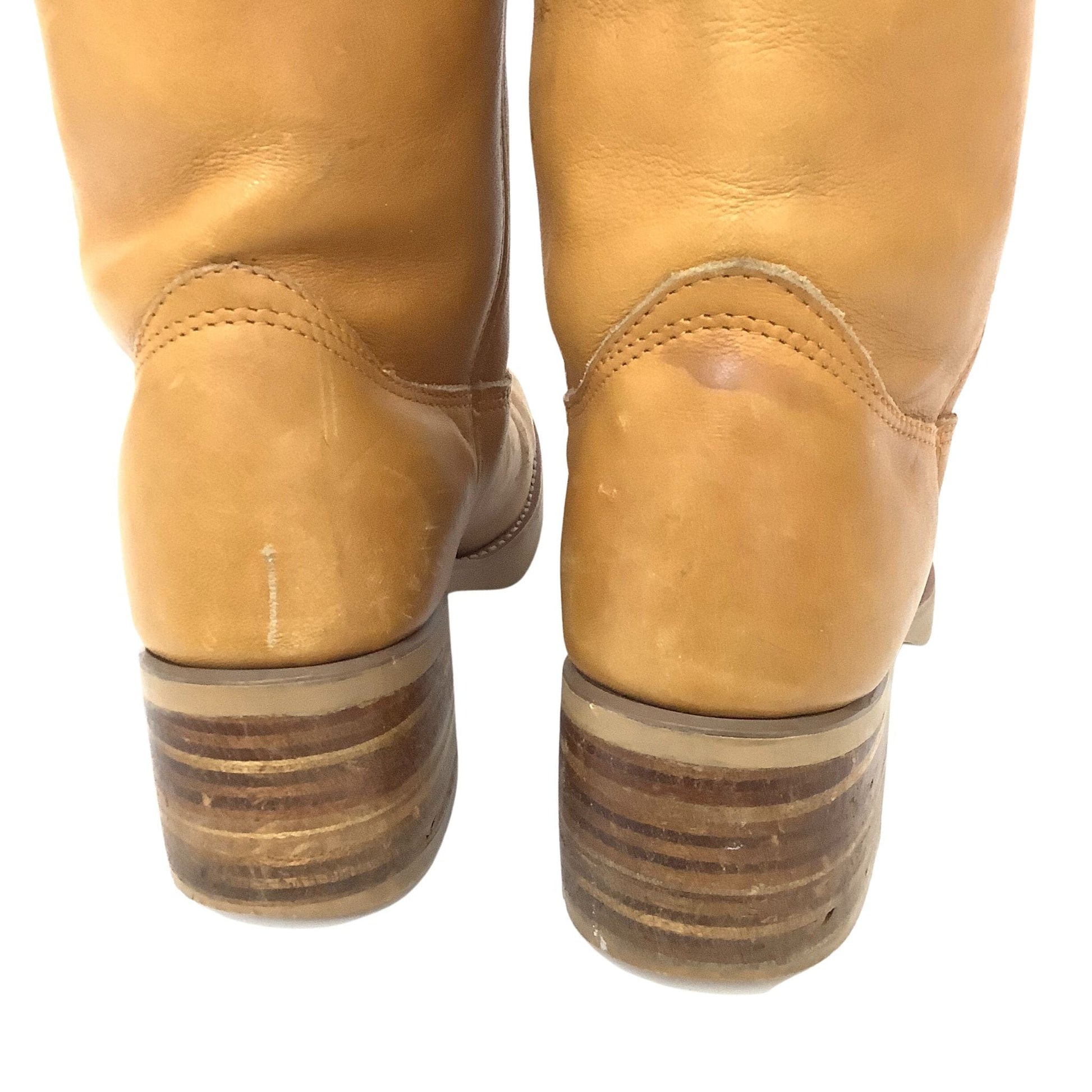 Vintage Texas Steer Boots 7.5 / Tan / Vintage 1970s