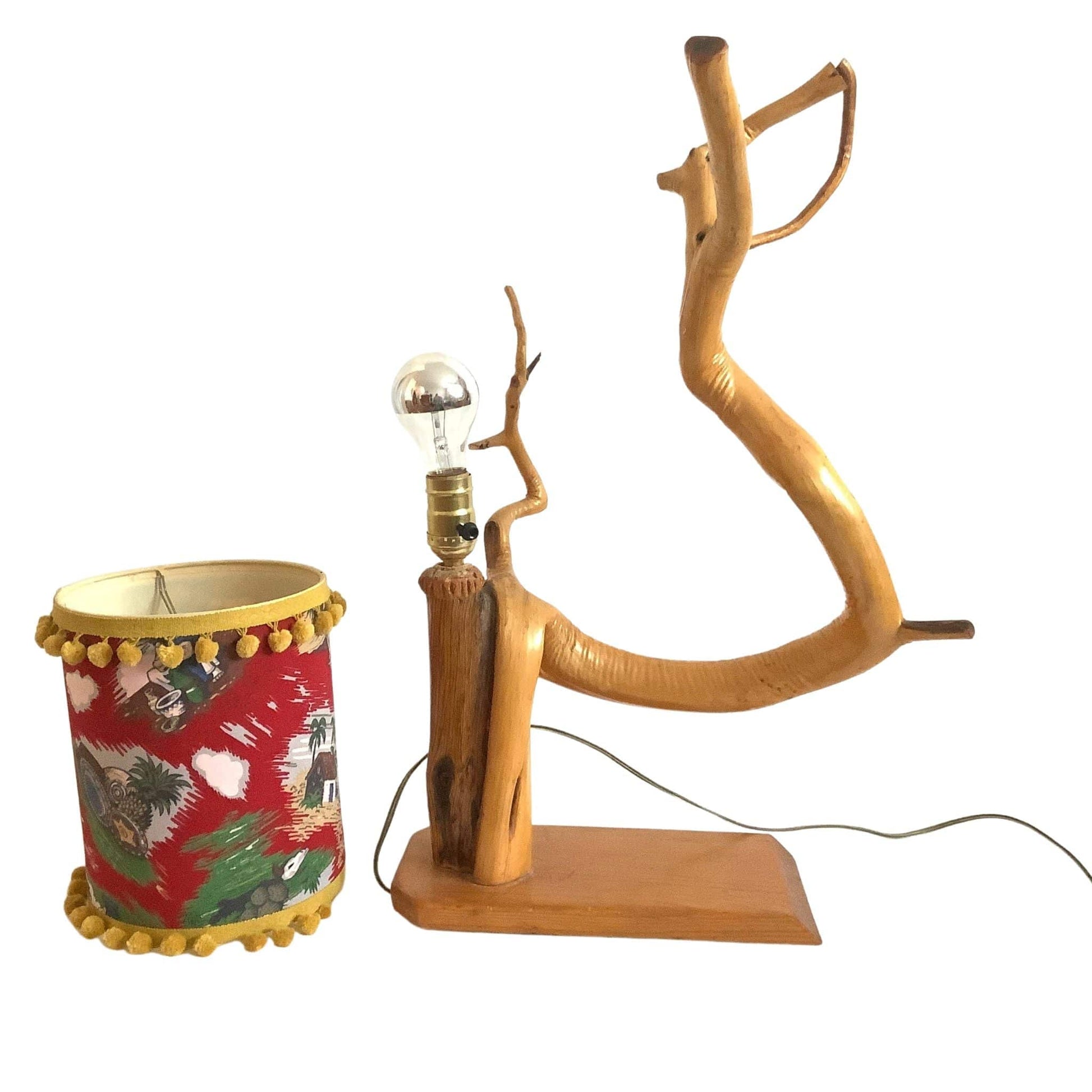 Vintage Tree Branch Lamp