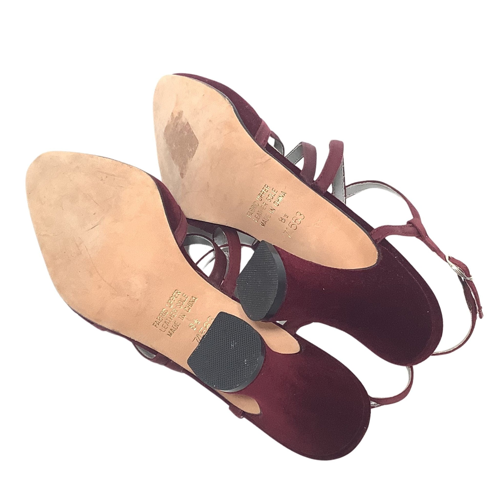 Vintage Velvet Strappy Heels