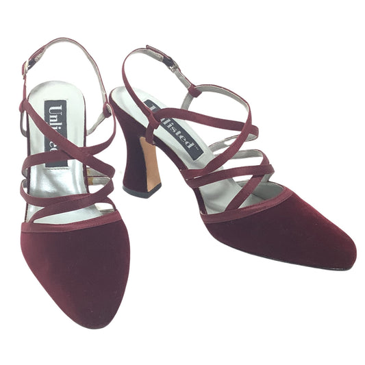 Vintage Velvet Strappy Heels