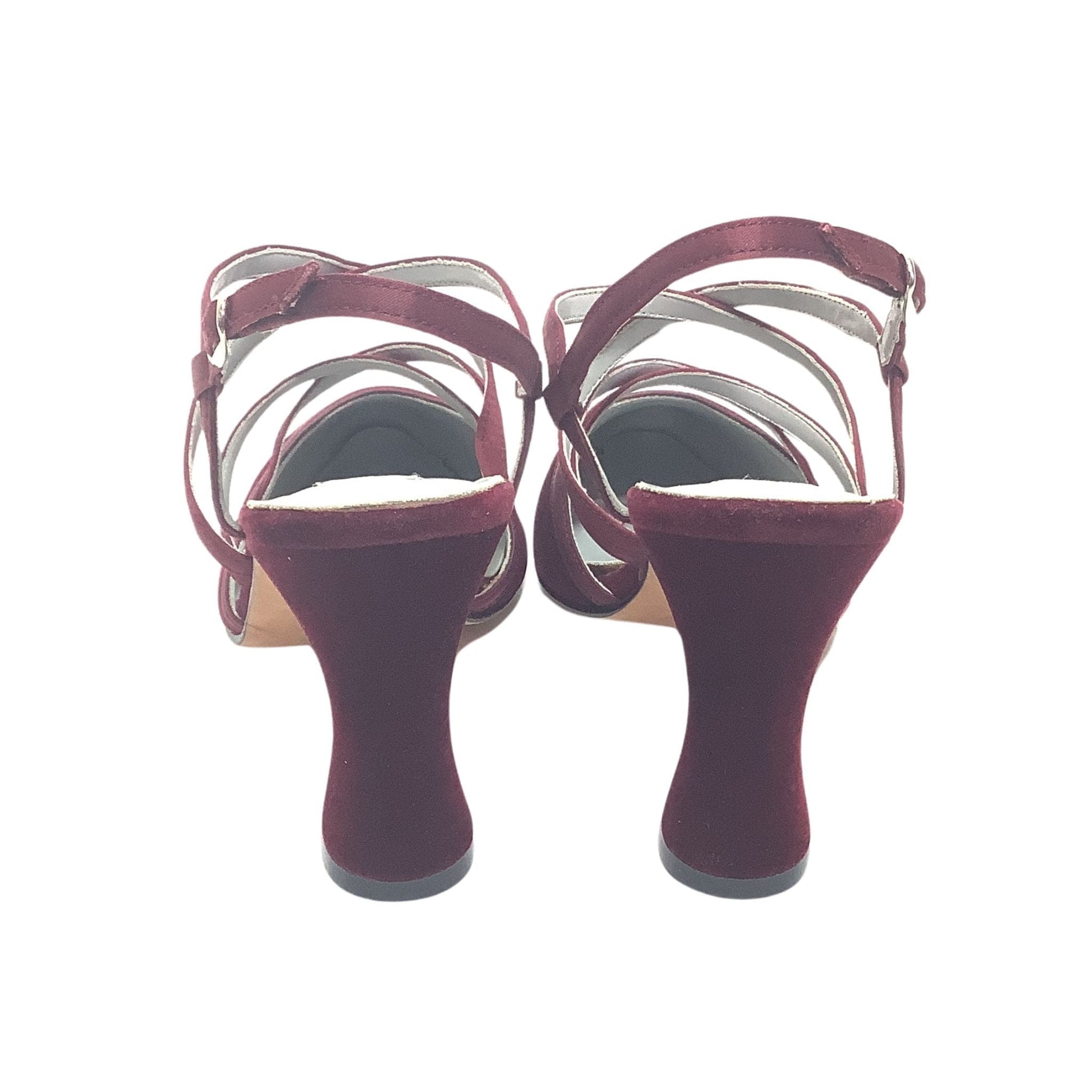 Vintage Velvet Strappy Heels