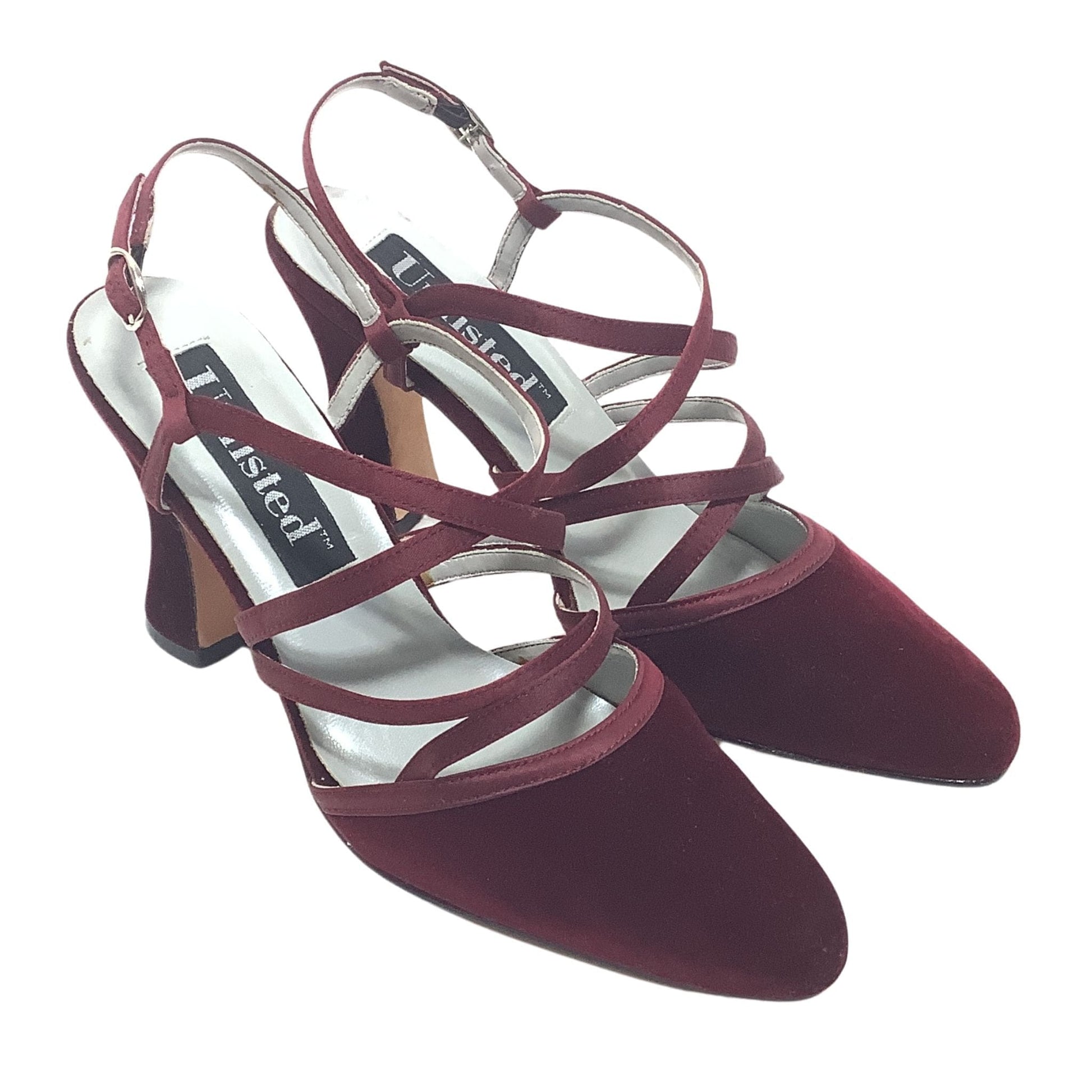 Vintage Velvet Strappy Heels