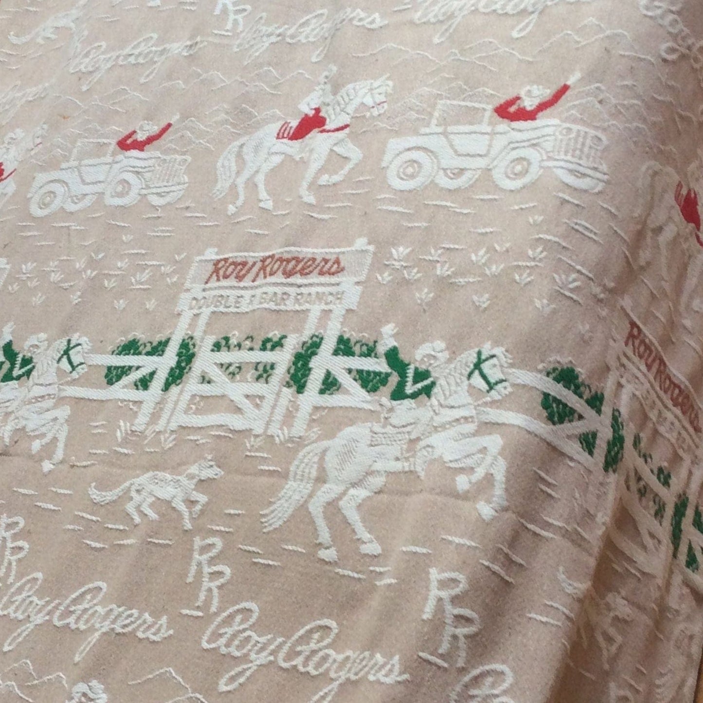 Vintage Western Bedspread Multi / Cotton / Vintage 1950s