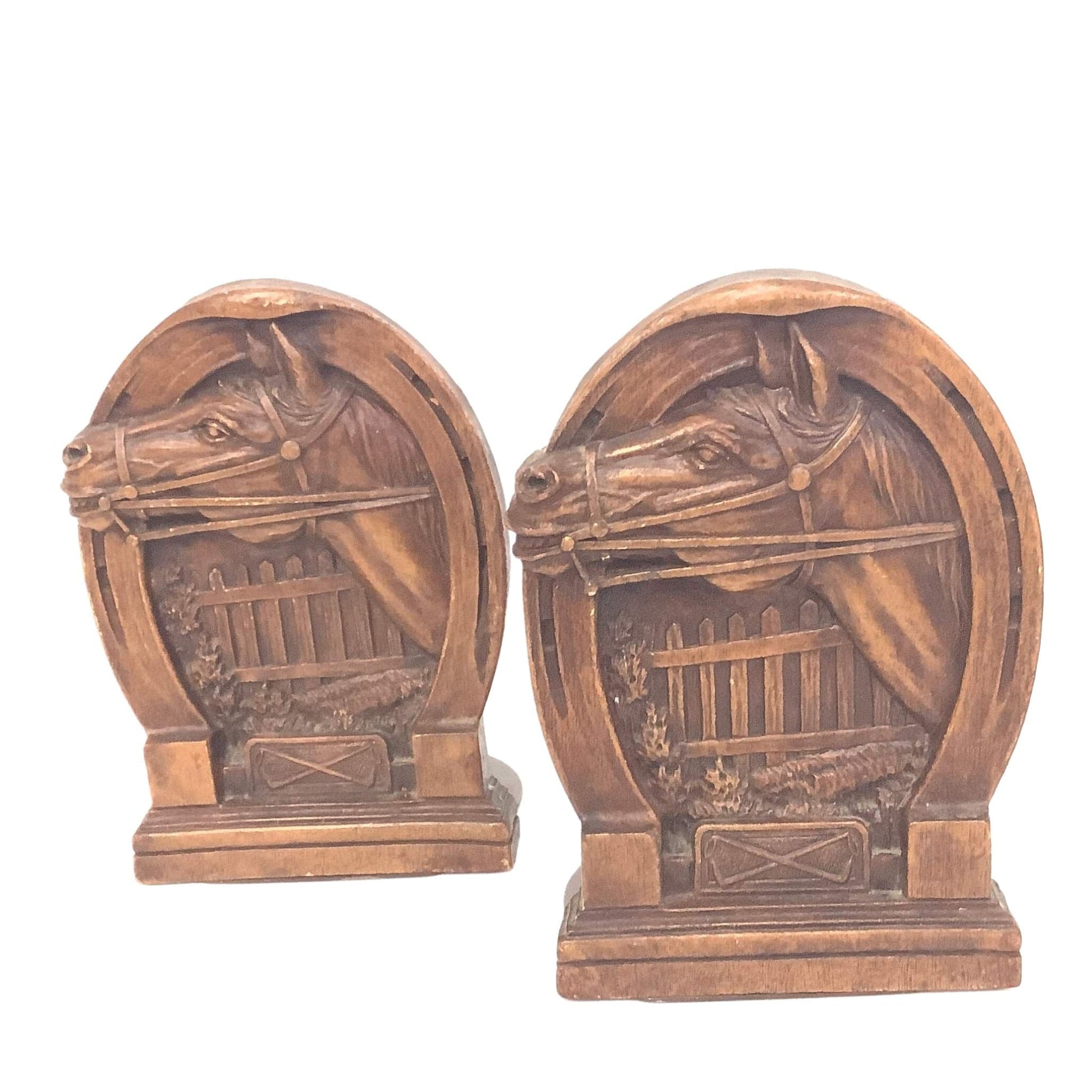 Vintage Western Bookends